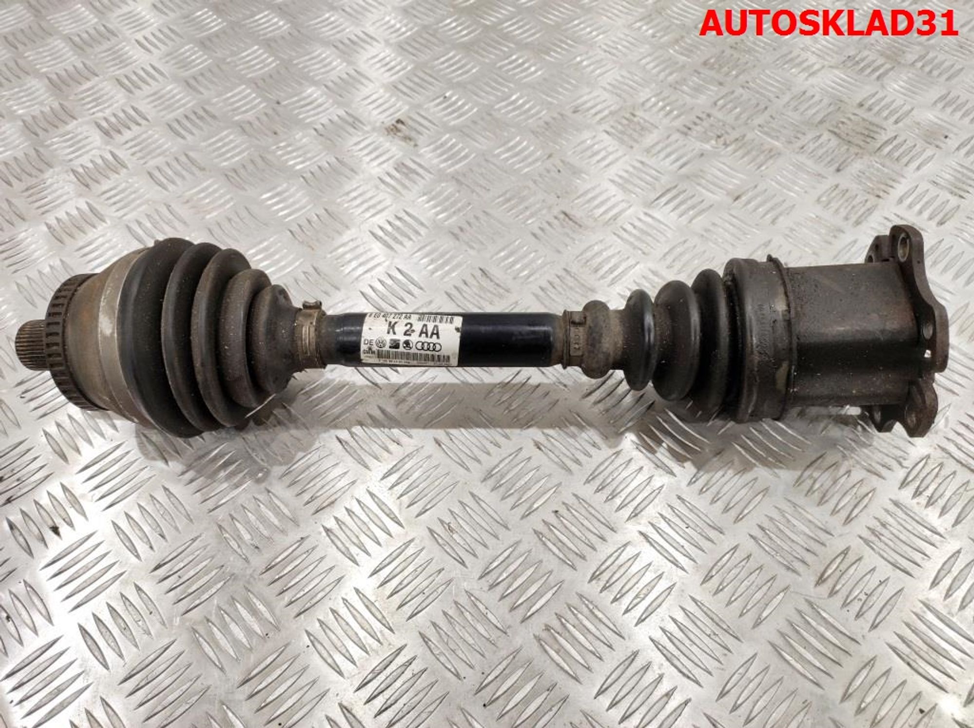 Полуось передняя правая Audi A4 B6 3,0 ASN Бензин 4WD 8E0407272AA, 5000 рублей, Дубовое