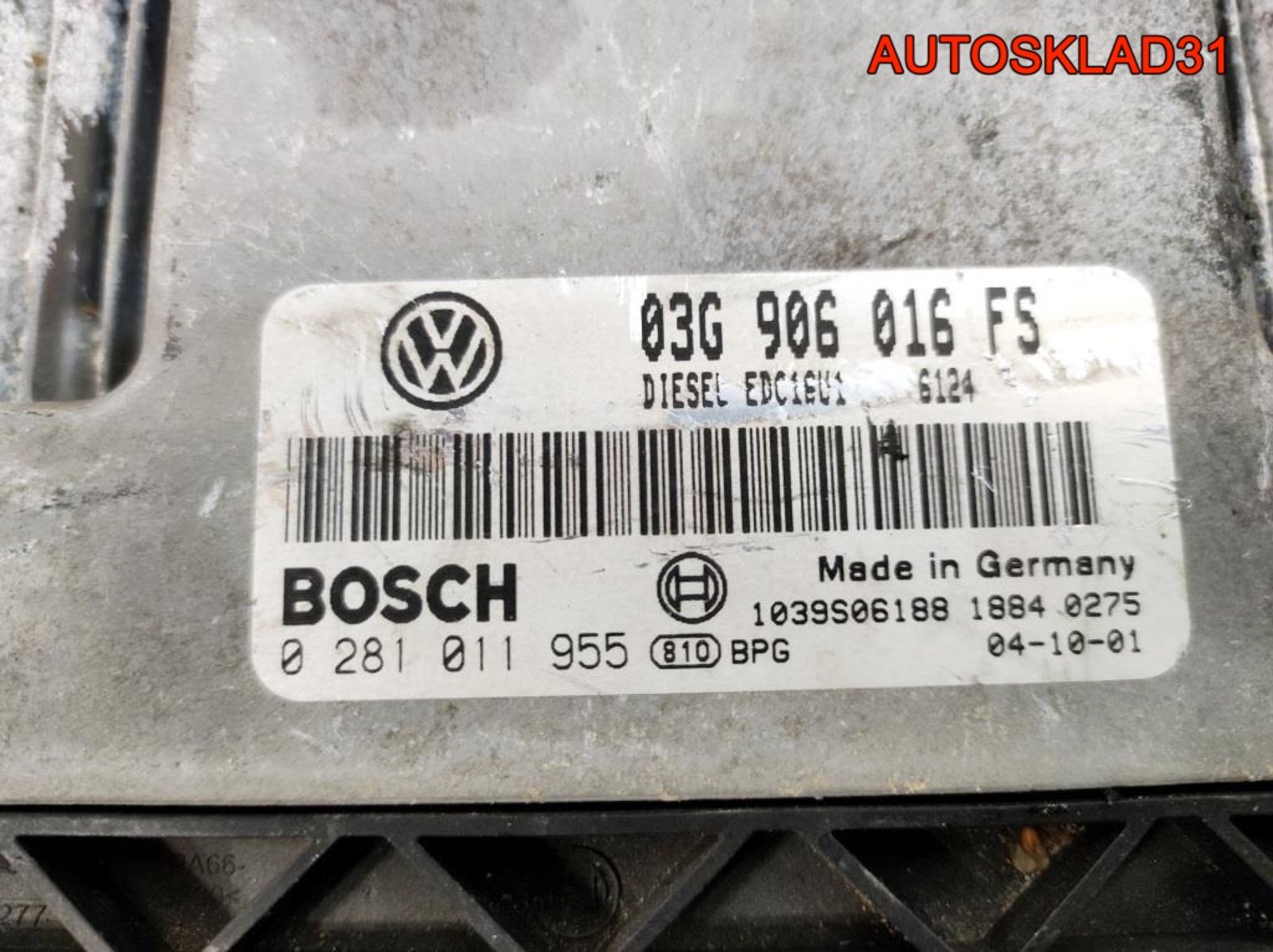 Блок ЭБУ Volkswagen Golf 5 1,9 Дизель 03G906016FS, 2500 рублей, Дубовое
