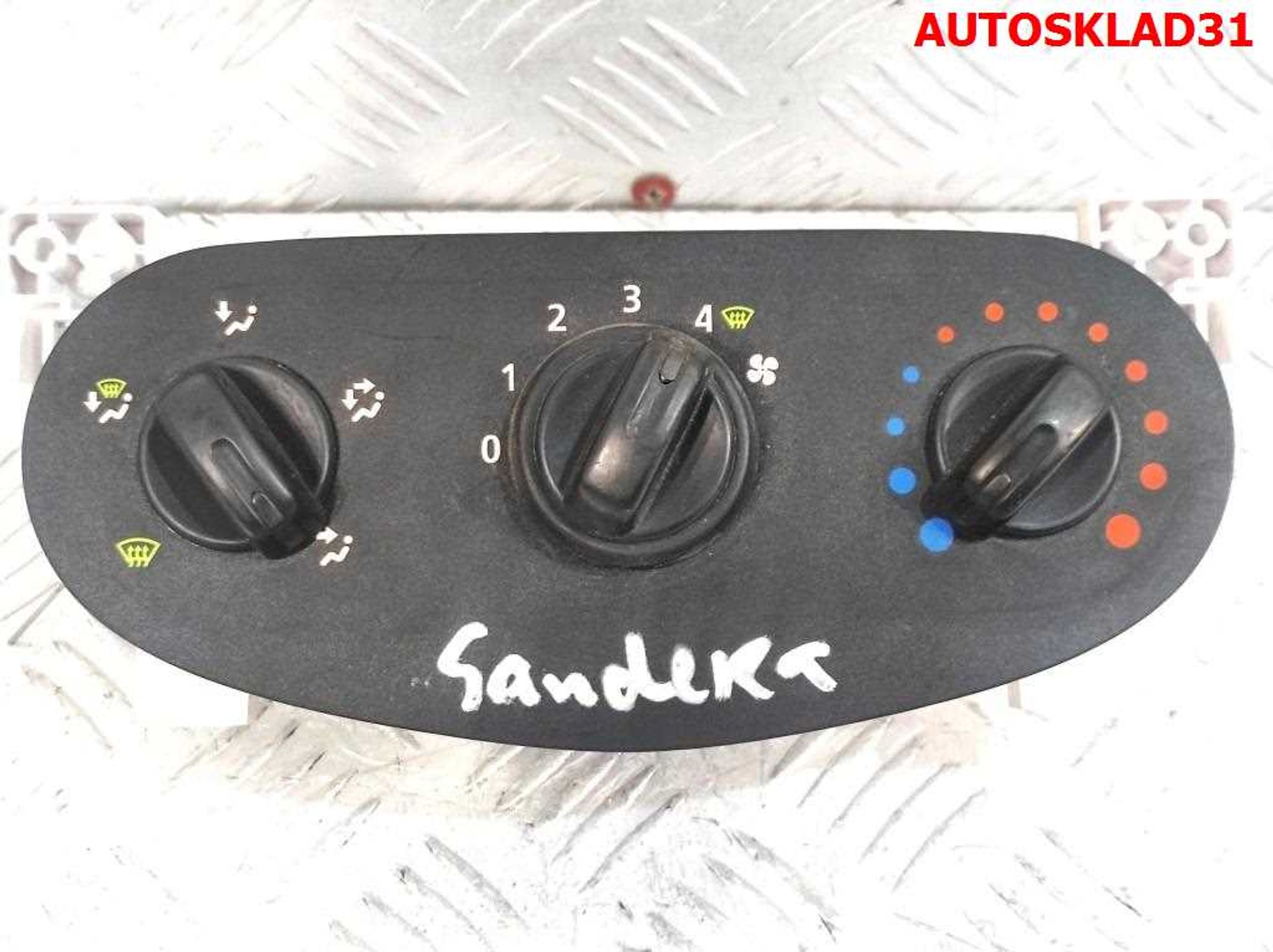 Блок управления отопителем Renault Sandero 6001551698, 1100 рублей, Дубовое