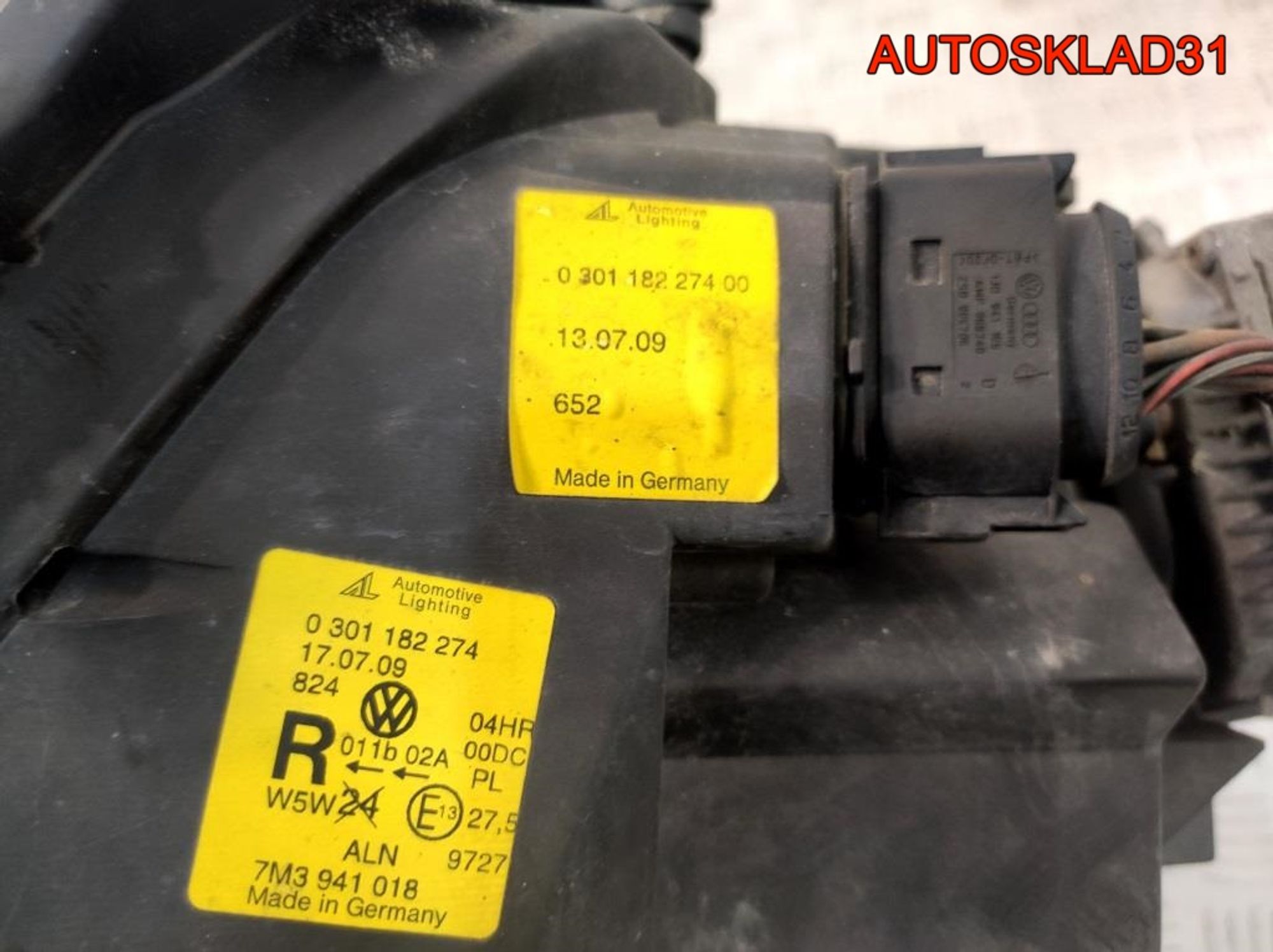 Фары Комплект Ксенон VW Sharan Рест 7M3941017, 60000 рублей, Дубовое