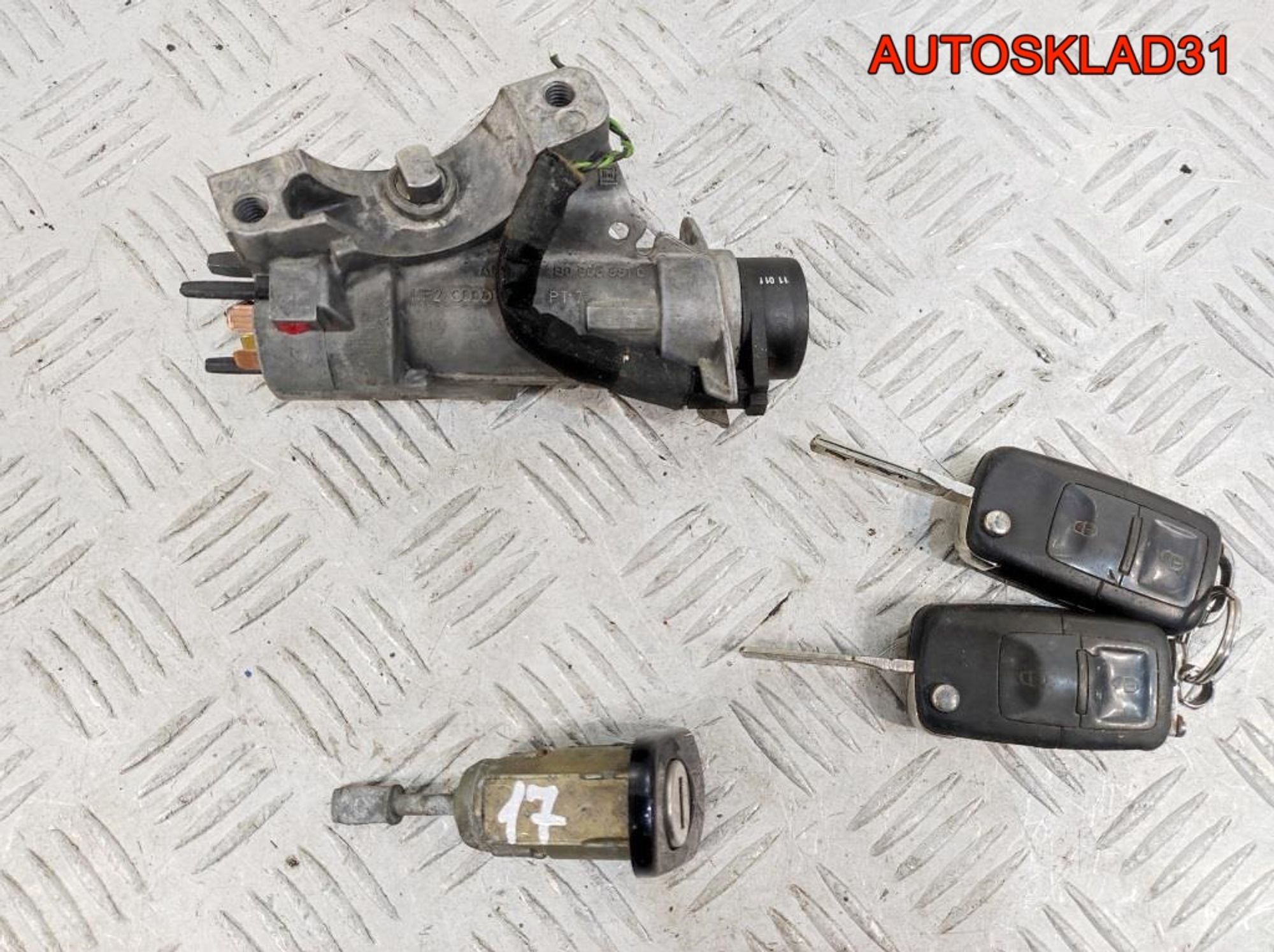 Комплект замок зажигания и личинки с ключом VW Golf 4 4B0905851C, 4100 рублей, Дубовое