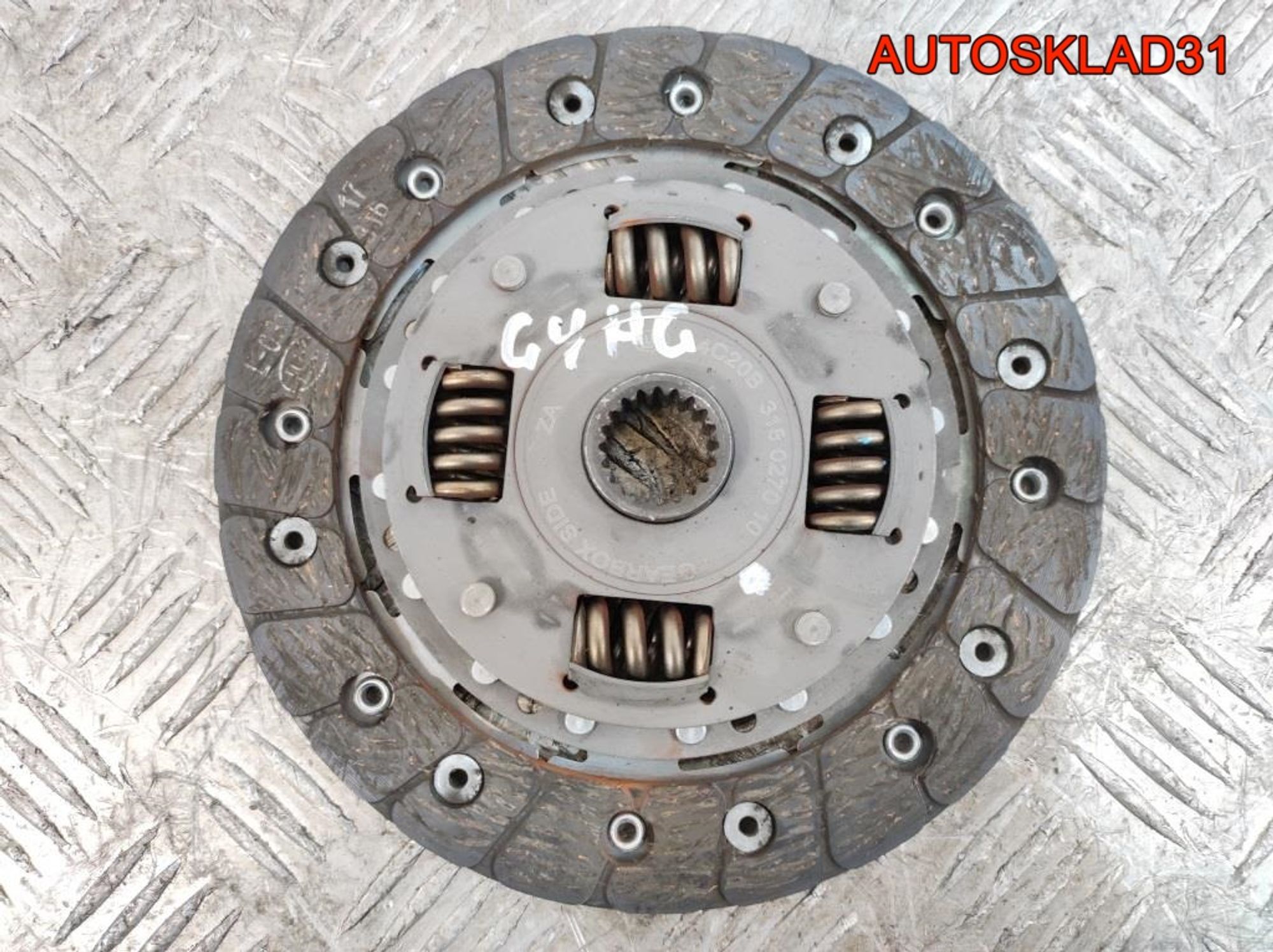 Комплект сцепления Hyundai Getz 1,1 G4HG Бензин, 2300 рублей, Дубовое