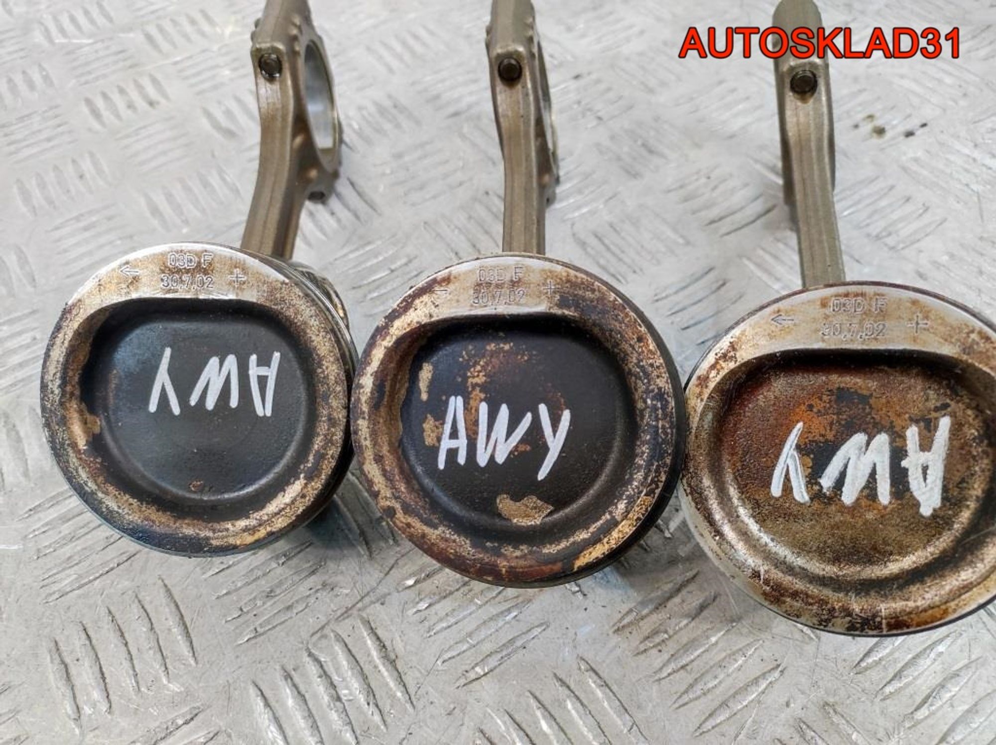 Поршень с шатуном VW Polo 4 1,2 AWY Бензин, 1500 рублей, Дубовое