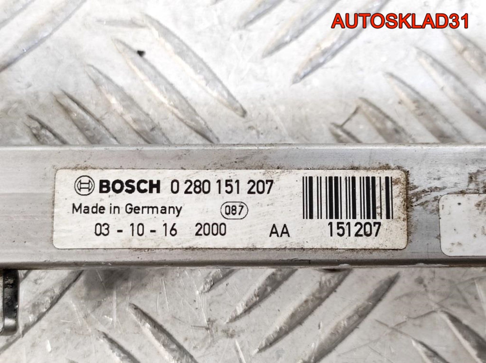 Рейка топливная Opel Corsa D 1,0 Z10XEP 0280151207, 500 рублей, Дубовое