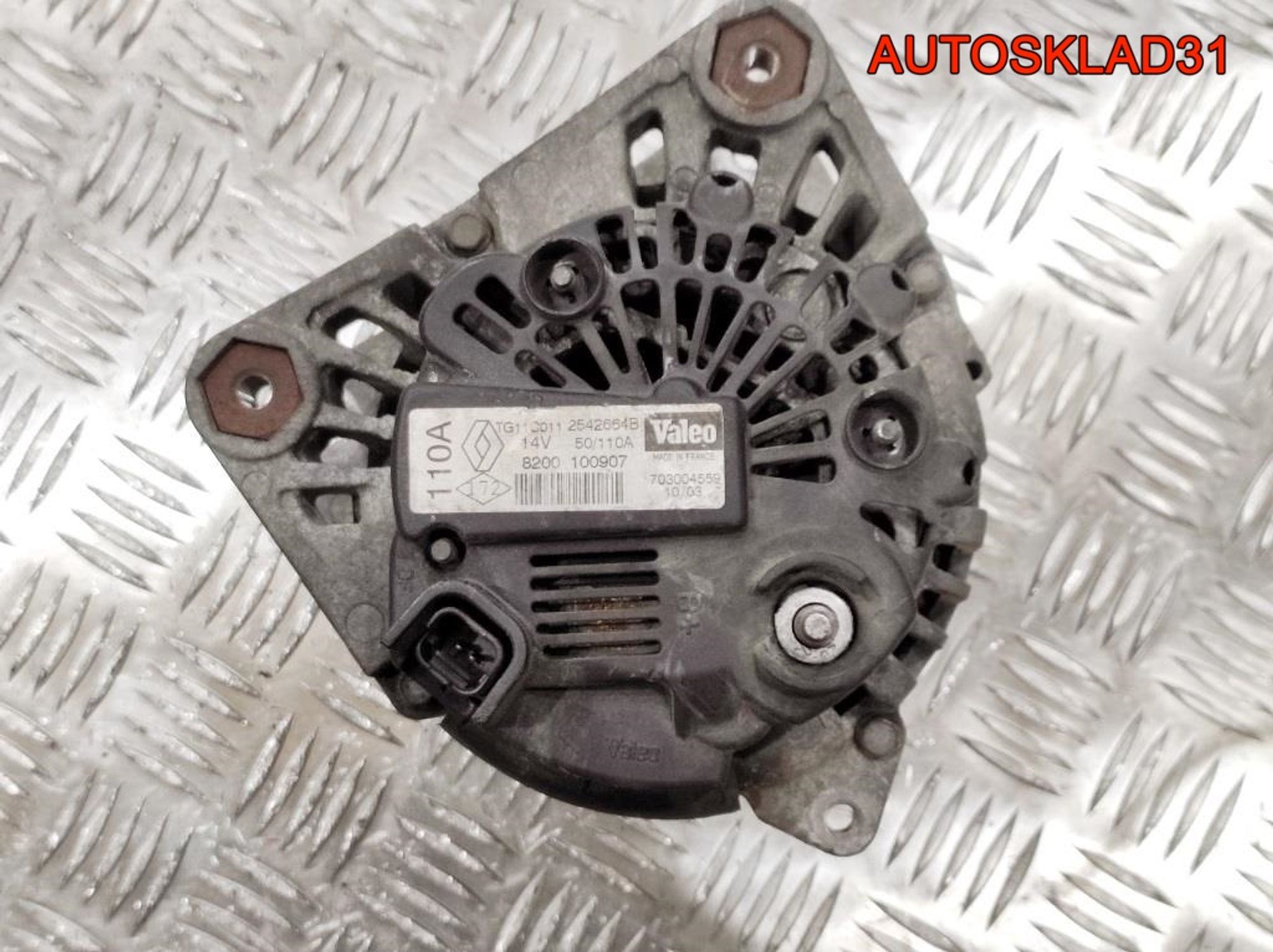 Генератор 110A Renault Megane 2 8200100907 (Р), 6000 рублей, Дубовое