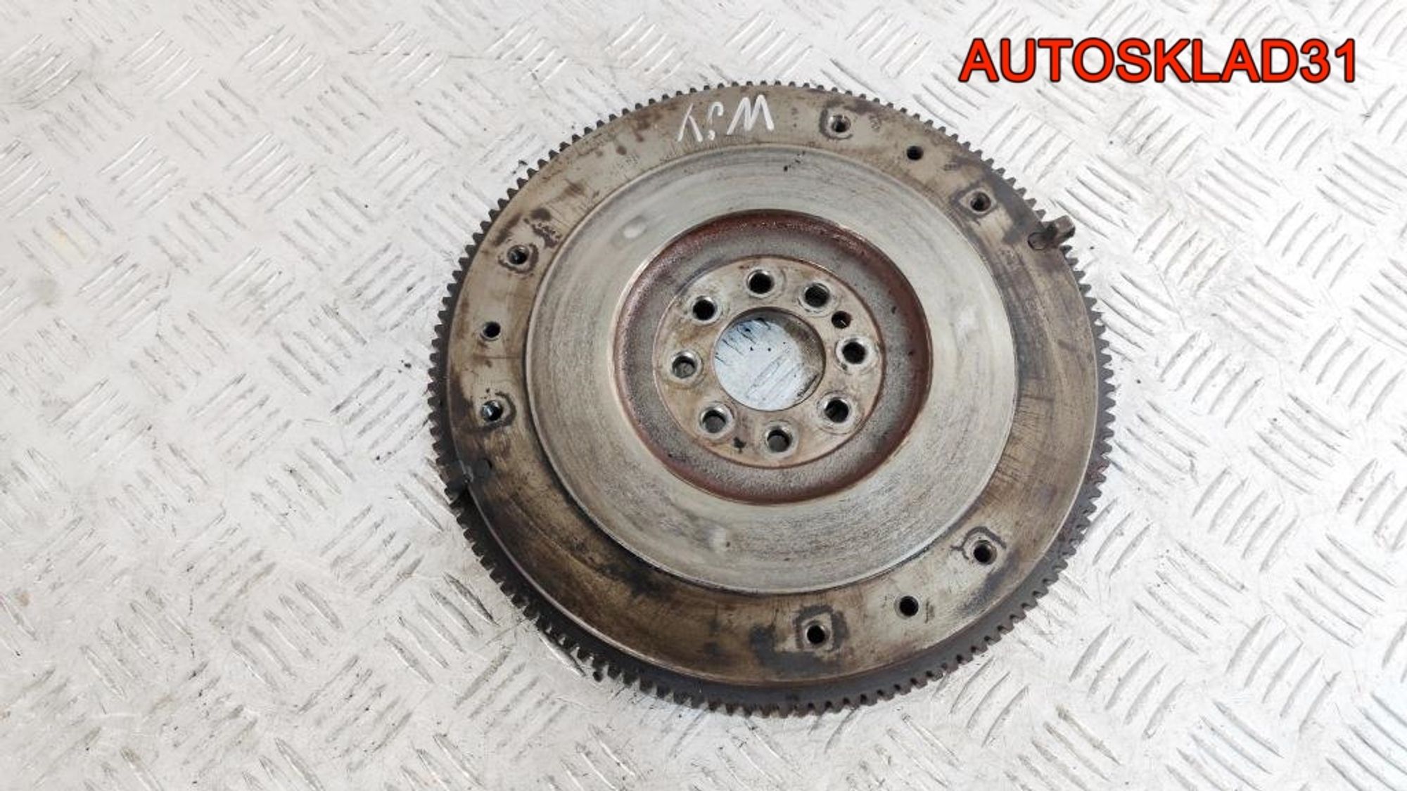 Маховик в сборе со сцеплением Citroen Berlingo M59 1,9 PSA WJY 10DXFR 9637267710, 1000 рублей, Дубовое