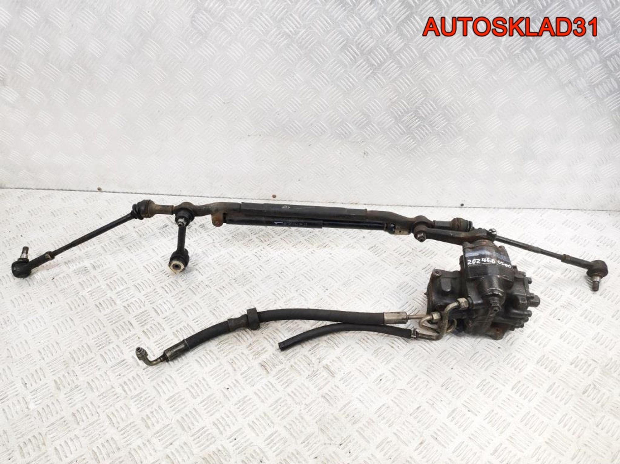 Редуктор рулевой в сборе с тягами и шлангами Mercedes W202 A2024600500, 15000 рублей, Дубовое