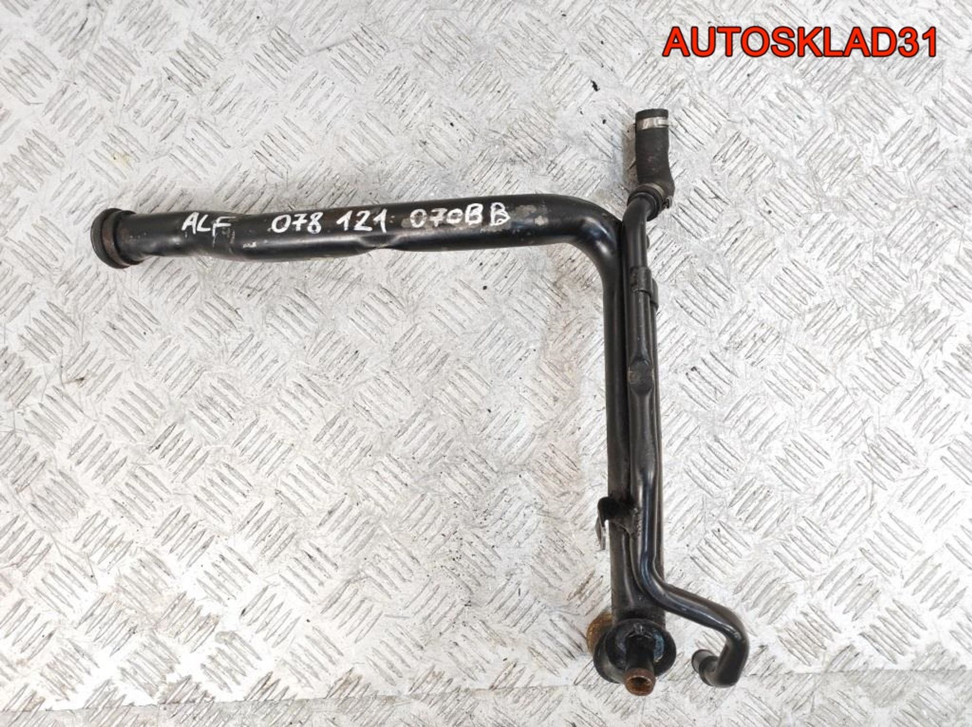 Трубка охлаждающей жидкости Audi A6 C5 2,4 ALF 078121070BB, 1000 рублей, Дубовое