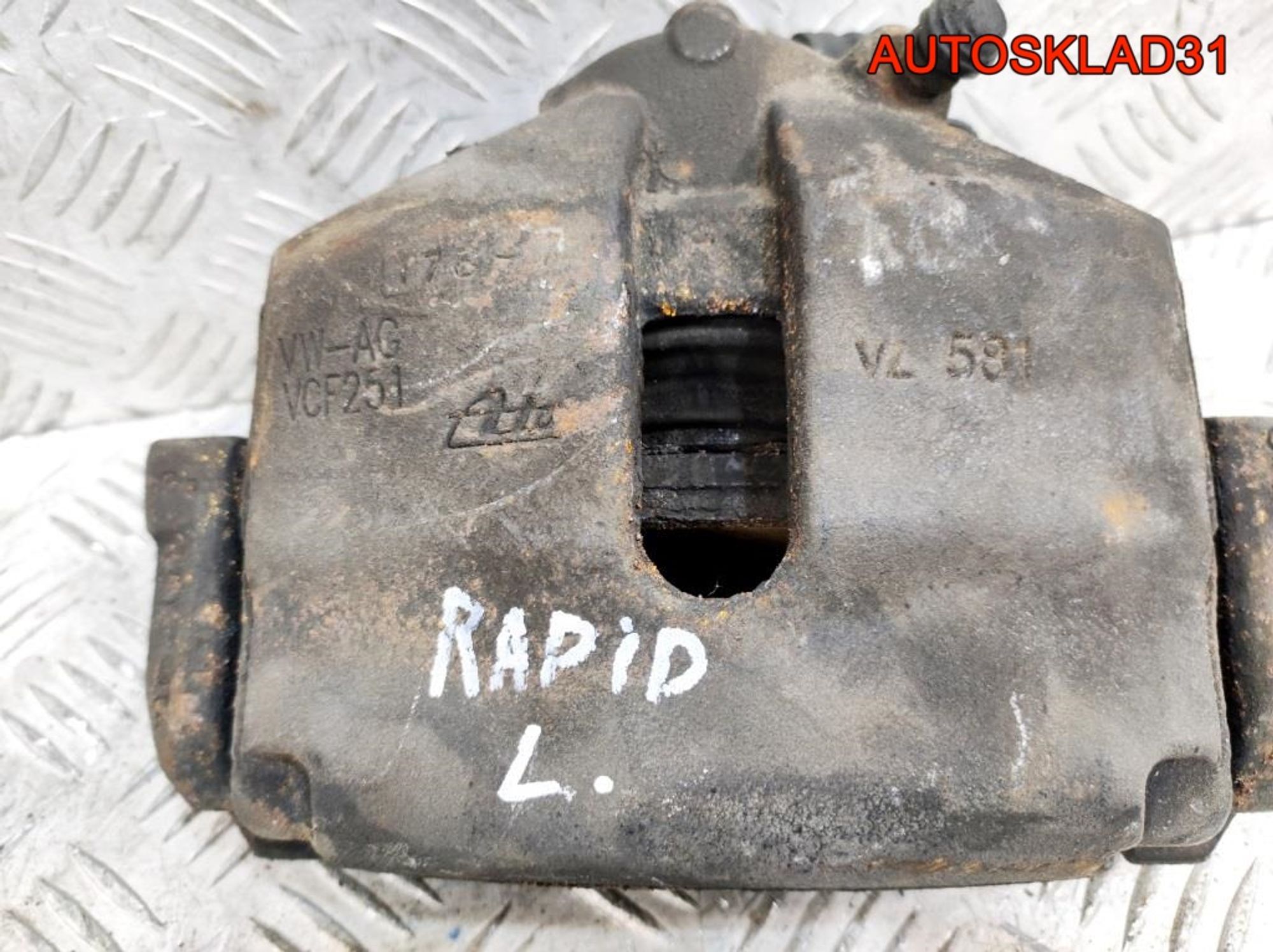 Суппорт тормозной передний левый Skoda Rapid 1K0615123E, 2300 рублей, Дубовое