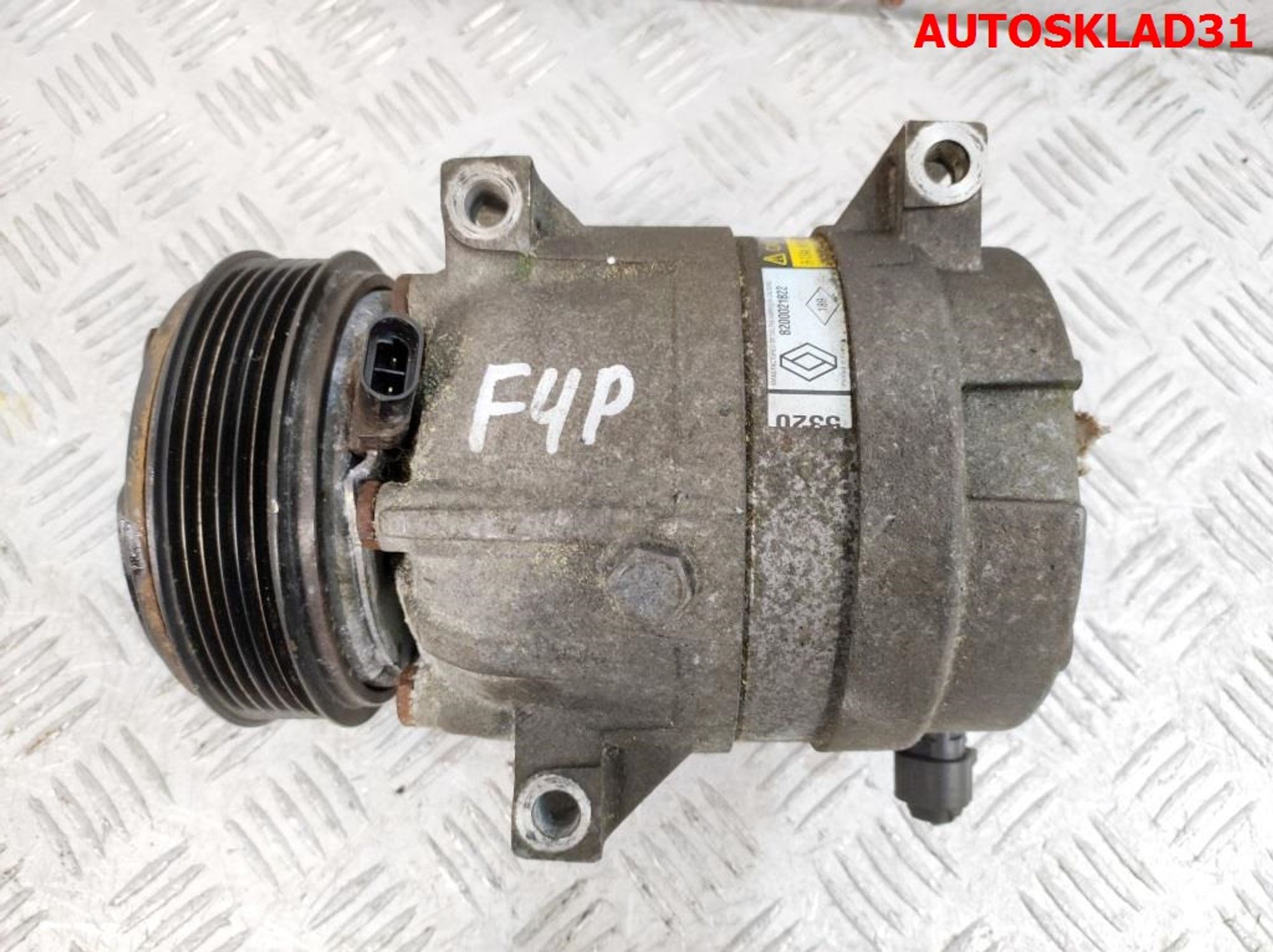 Компрессор кондиционера Renault Laguna 2 1.8 F4P Бензин 8200021822, 4000 рублей, Дубовое