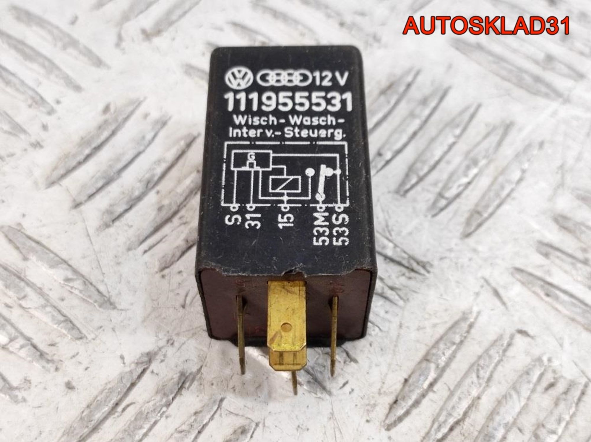 Реле стеклоочистителей Volkswagen Gol 1 111955531, 1500 рублей, Дубовое