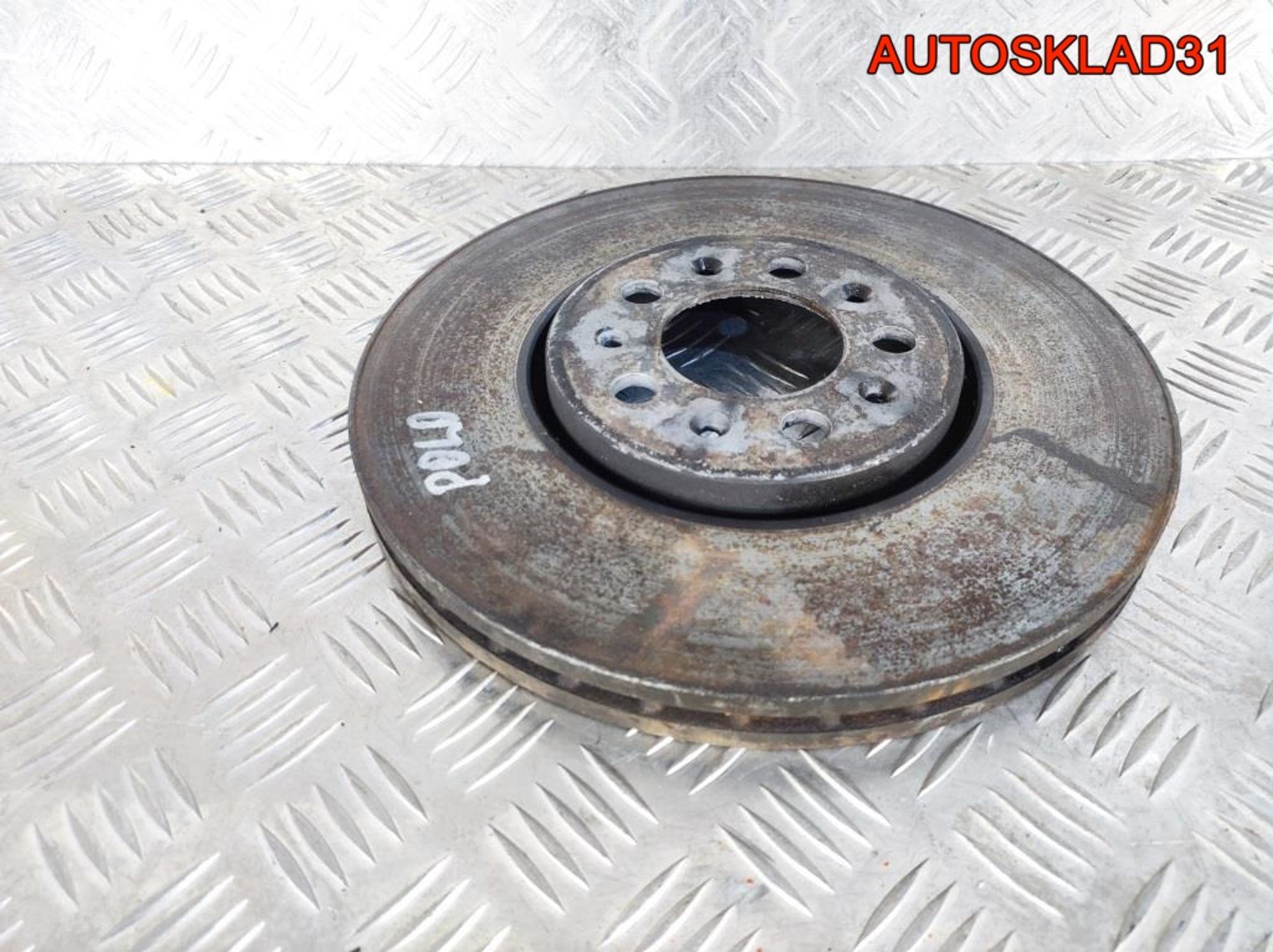 Диск тормозной передний Volkswagen Polo 6R0615301A, 1300 рублей, Дубовое