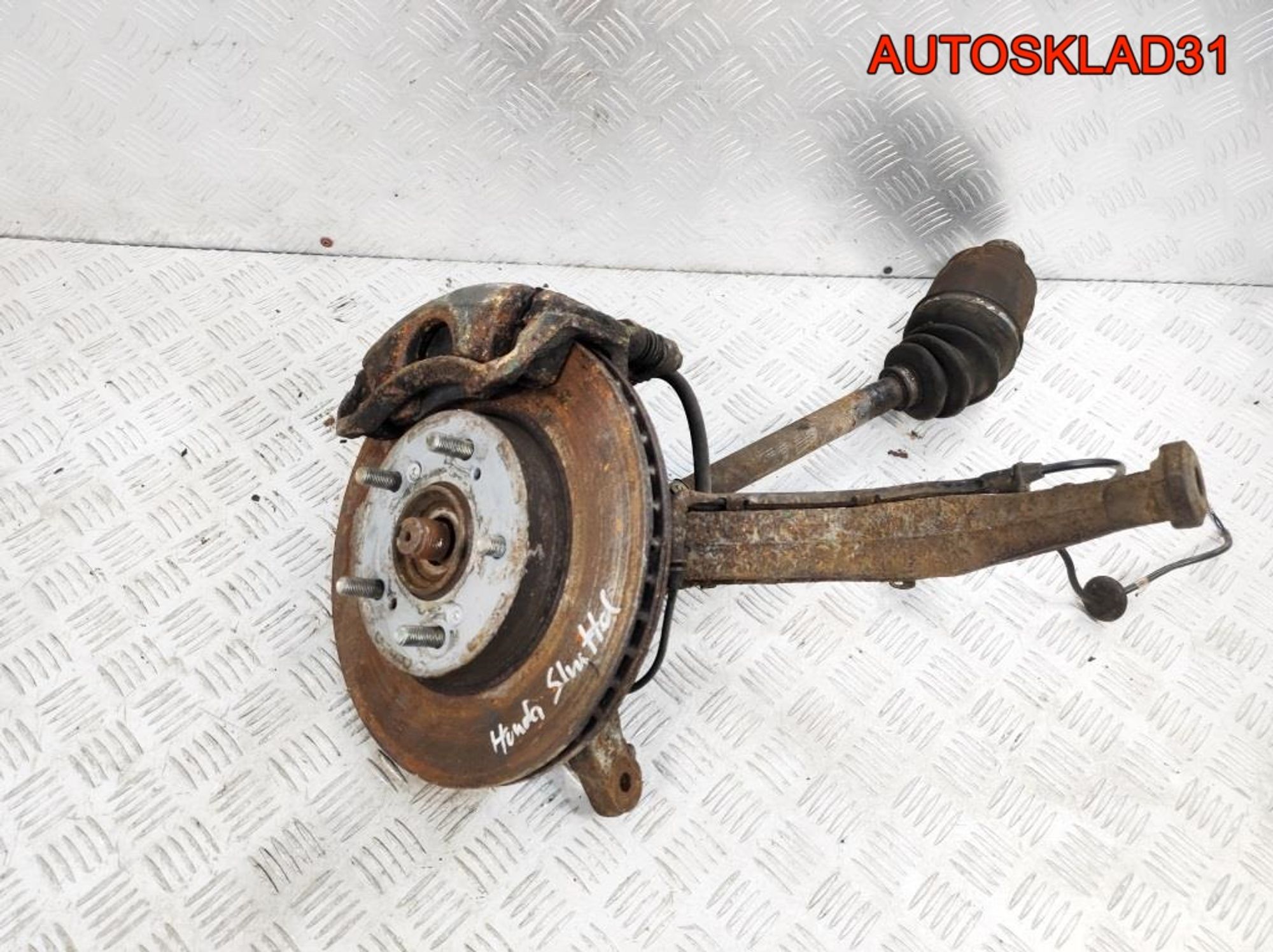 Кулак передний левый в сборе Honda Shuttle 2.3  F23A7, 7000 рублей, Дубовое