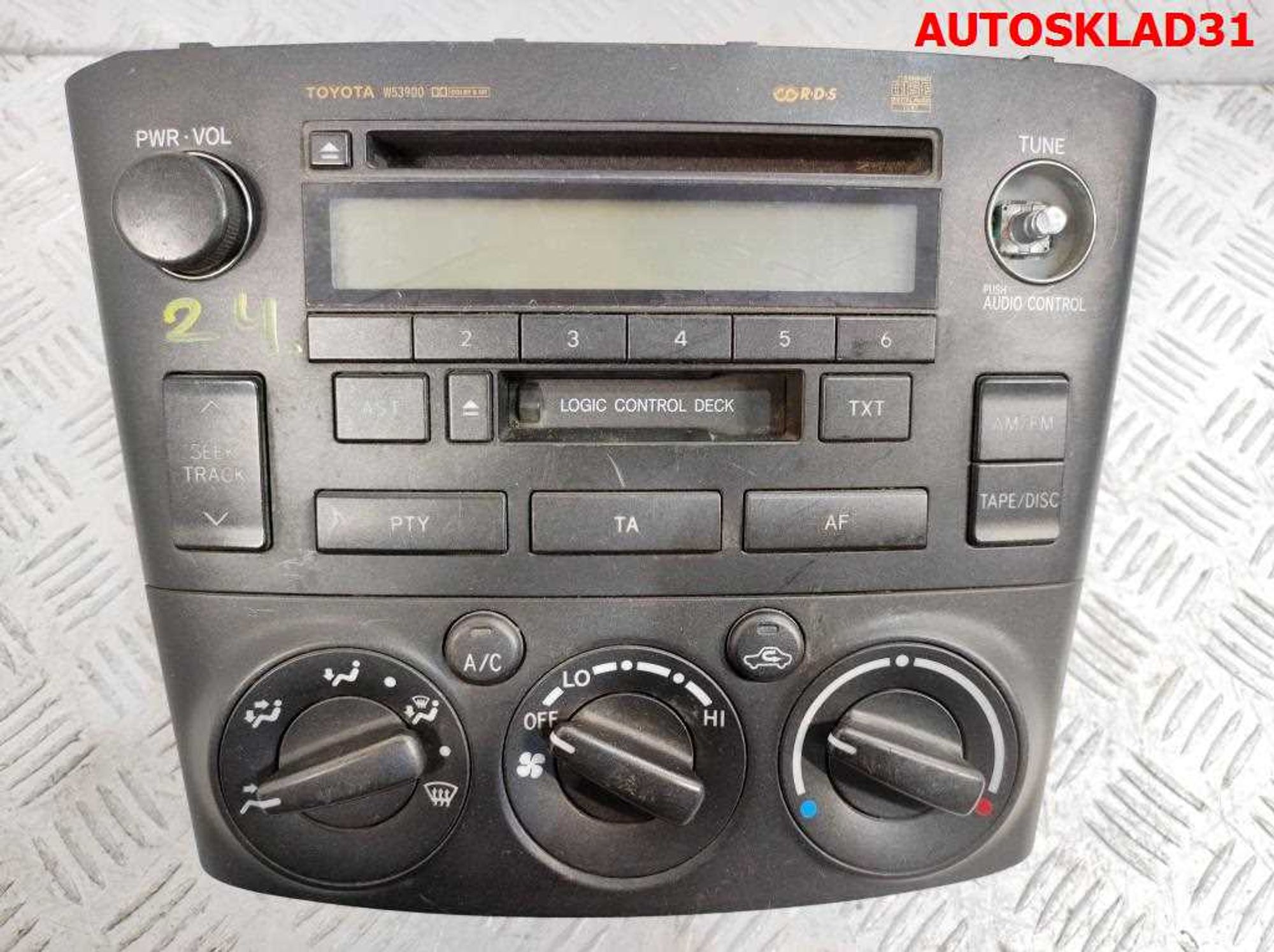 Магнитола с блоком управления кондиционера Toyota Avensis 2 8612005070, 2500 рублей, Дубовое