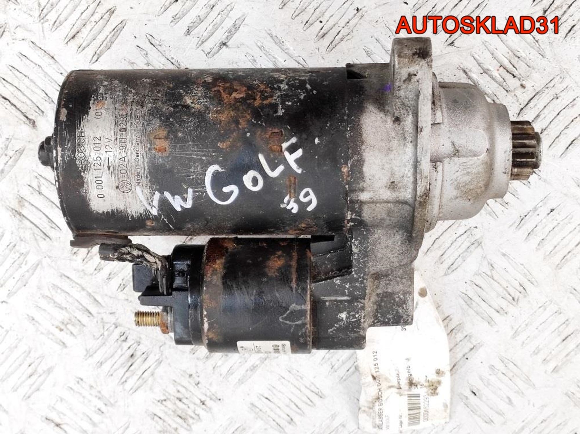 Стартер VW Golf 4 1,9 Дизель 02A911023R, 4500 рублей, Дубовое