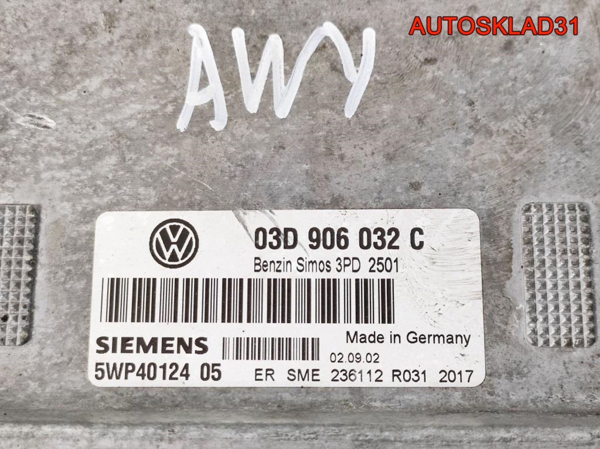 Блок ЭБУ VW Polo 4 1,2 AWY Бензин 03D906032C, 1800 рублей, Дубовое