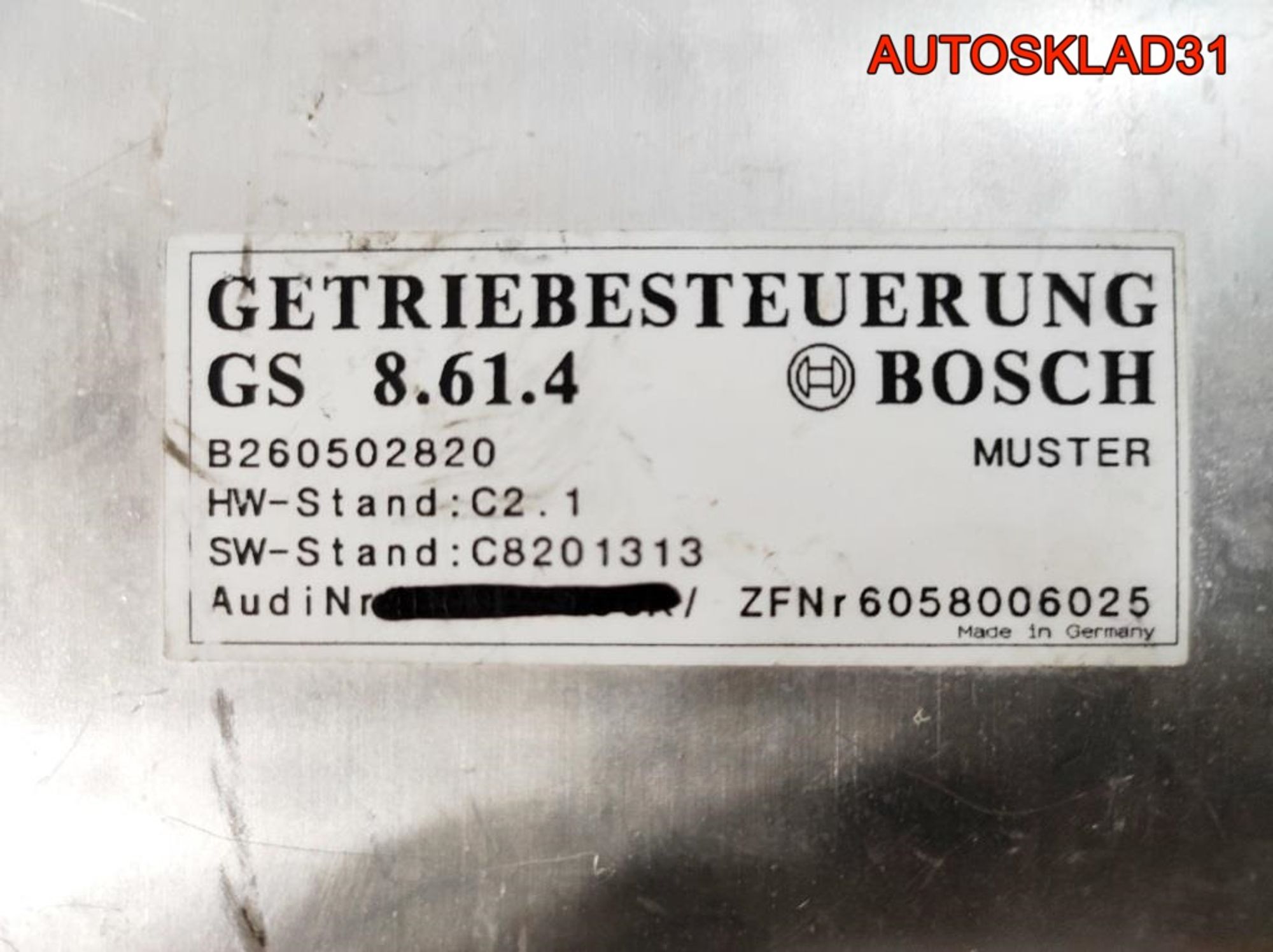 Блок ЭБУ АКПП WV Passat B5 1.9 Дизель GS8614, 2000 рублей, Дубовое