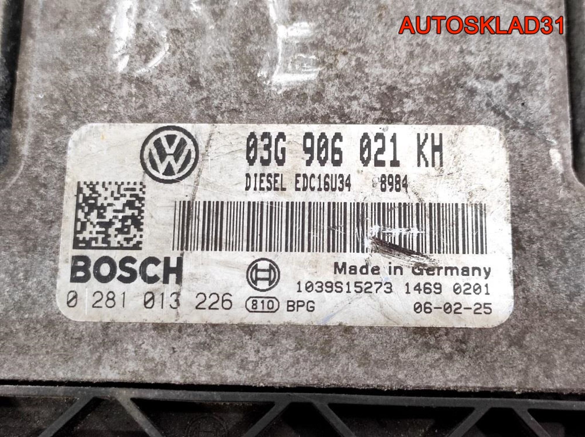 Блок ЭБУ VW Golf 5 1.9 BXE Бензин 03G906021KH, 2000 рублей, Дубовое