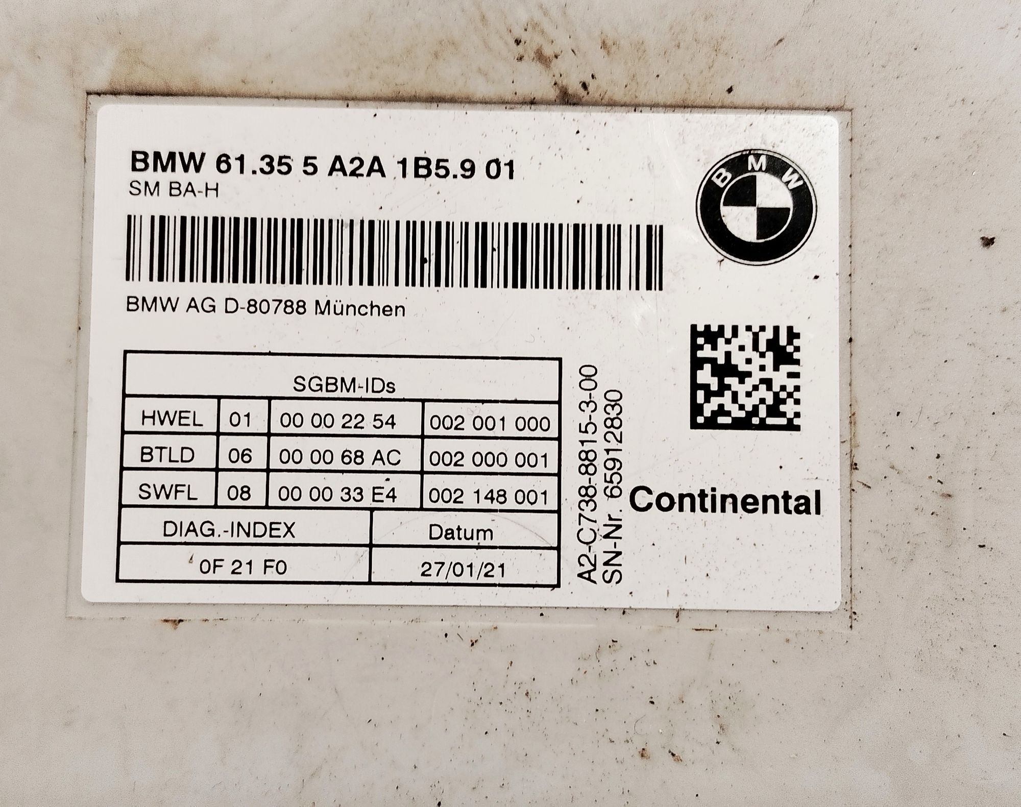 Блок управления сиденьем BMW G20/G21 61355A2A1B5, 18000 рублей, Дубовое