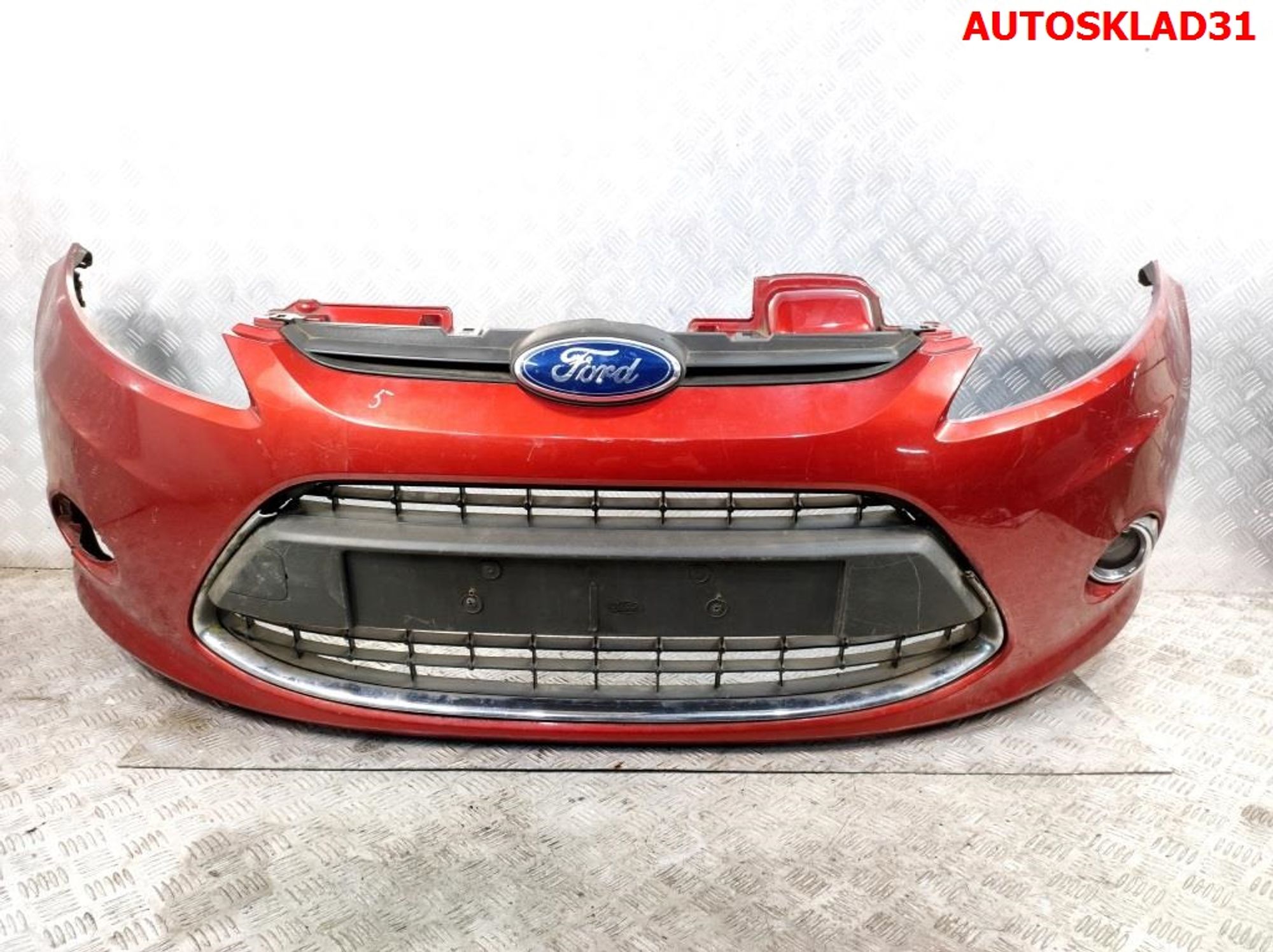 Бампер передний ДЕФЕКТ Ford Fiesta 6 8A6117757BDW, 4000 рублей, Дубовое