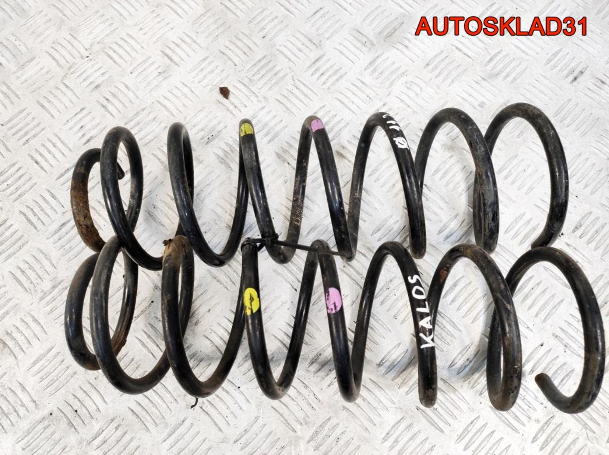 Пружина задняя комплект Chevrolet Aveo 96653225, 1800 рублей, Дубовое