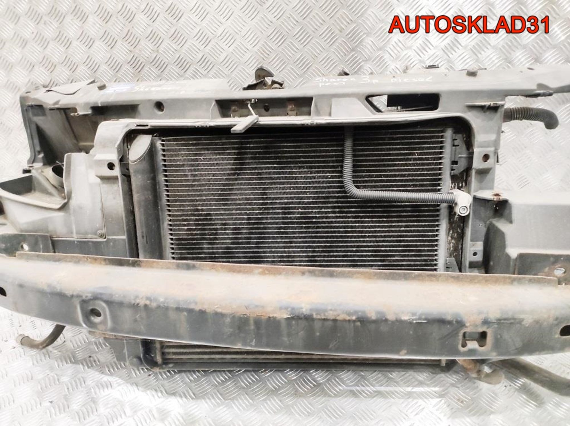 Панель передняя в сборе VW Sharan 1 Рест Дизель 7M3805598R, 17000 рублей, Дубовое