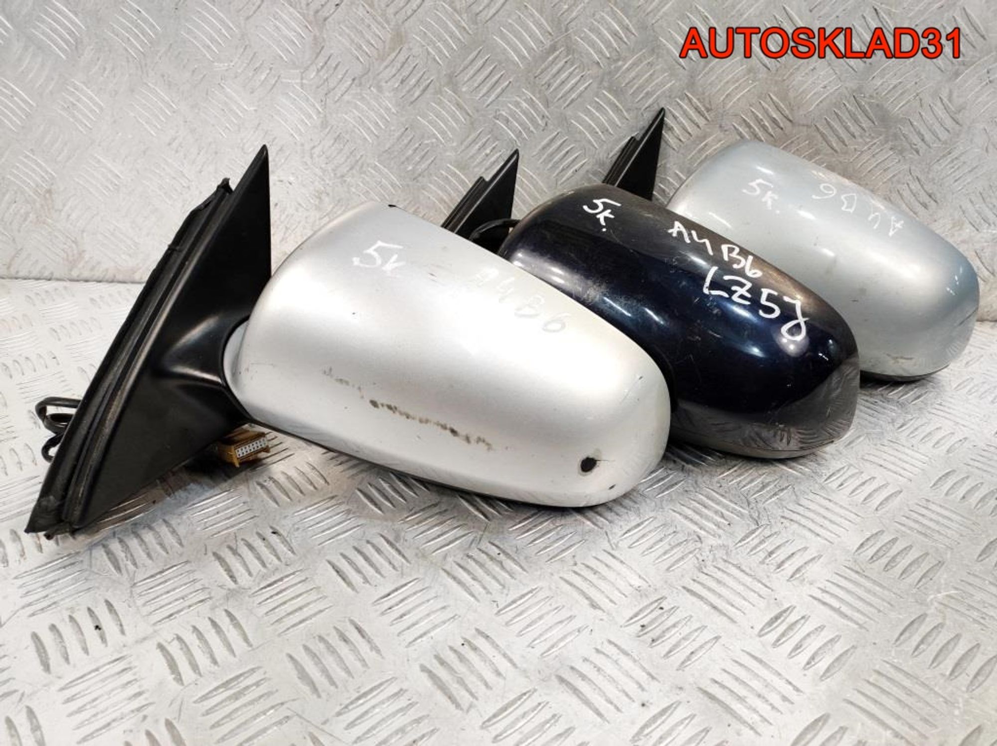 Зеркало левое 5 контактов Audi A4 B6 8E1858531AA, 2700 рублей, Дубовое