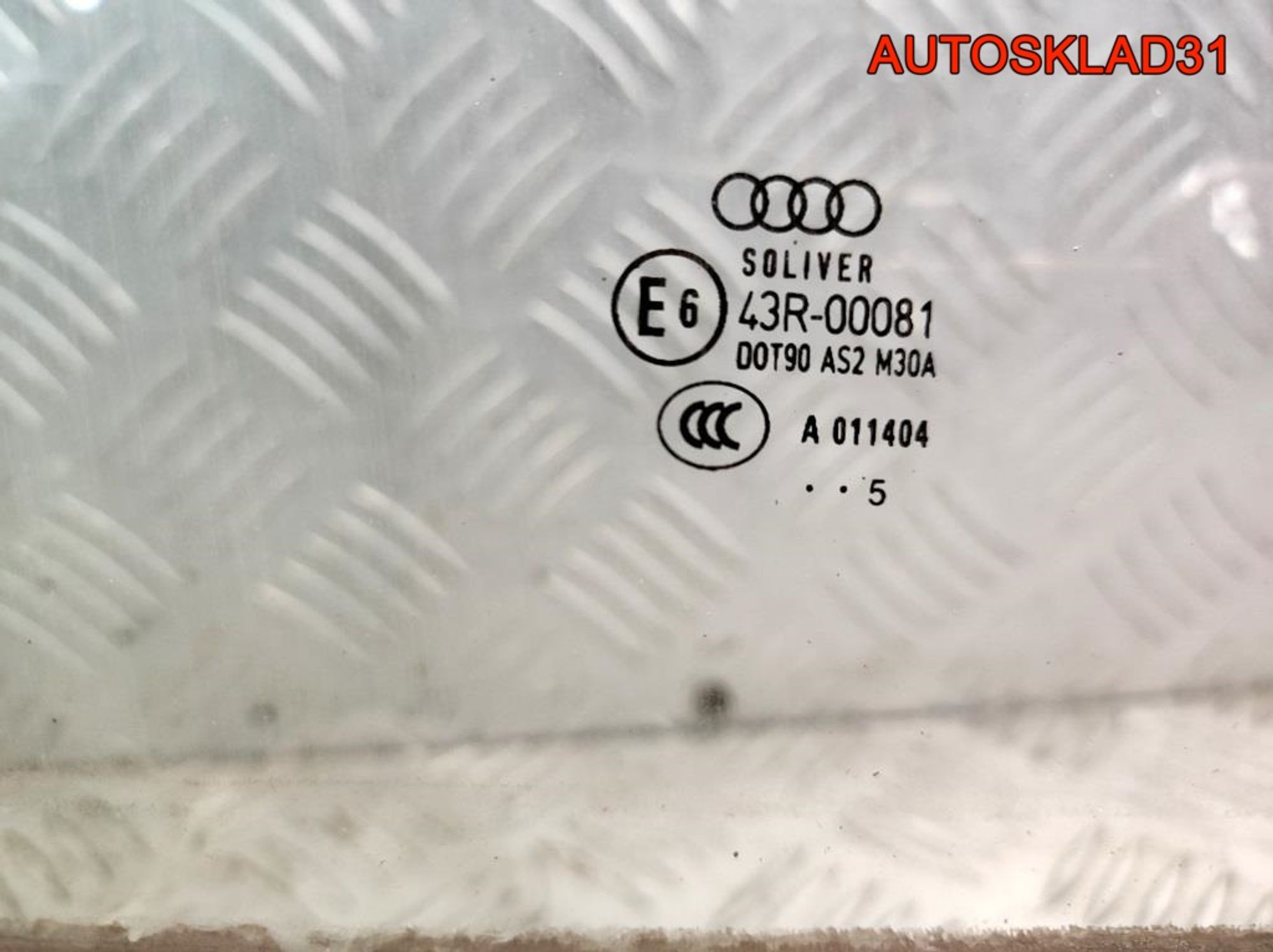 Стекло двери задней правой Audi A6 C6 Универсал, 1100 рублей, Дубовое