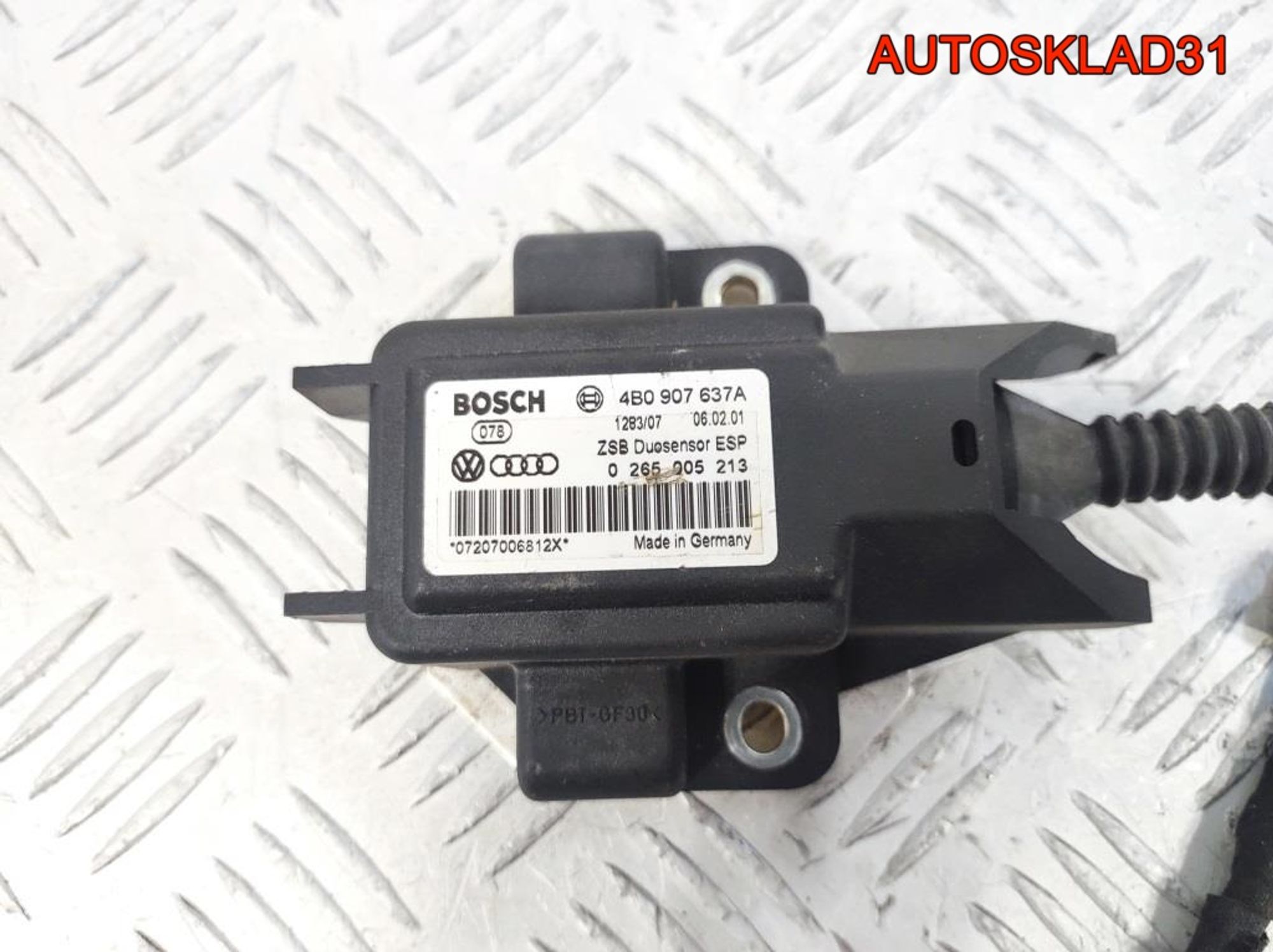 Датчик ускорения Volkswagen Passat B5 4B0907637A, 900 рублей, Дубовое