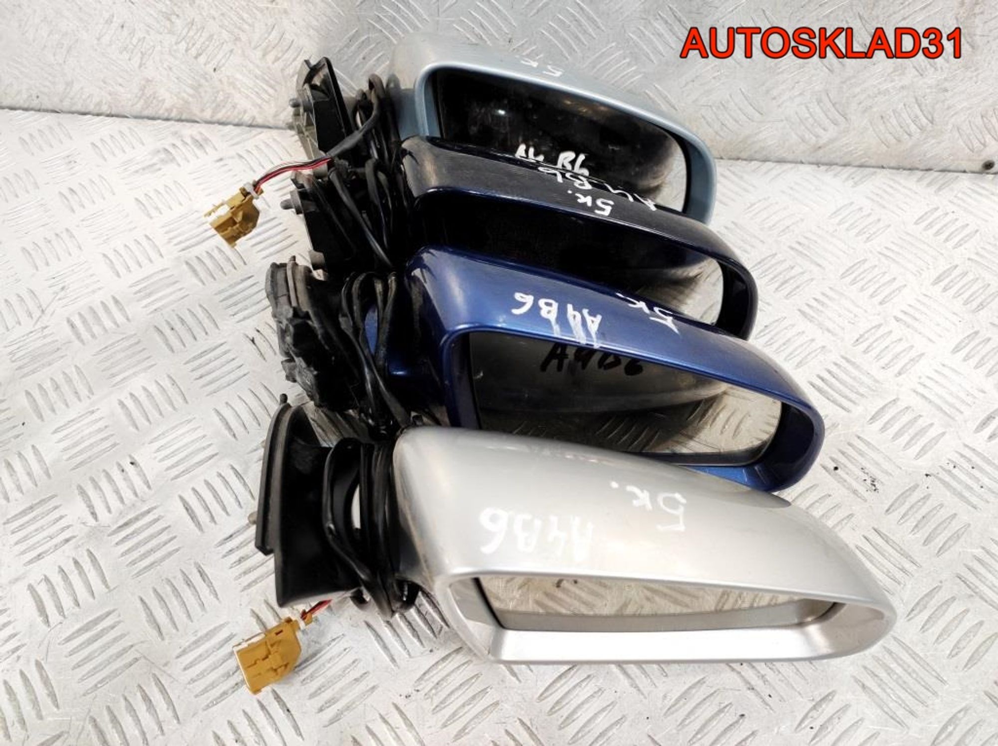 Зеркало правое 5 контактов Audi A4 B6 8E1858532AA, 2700 рублей, Дубовое