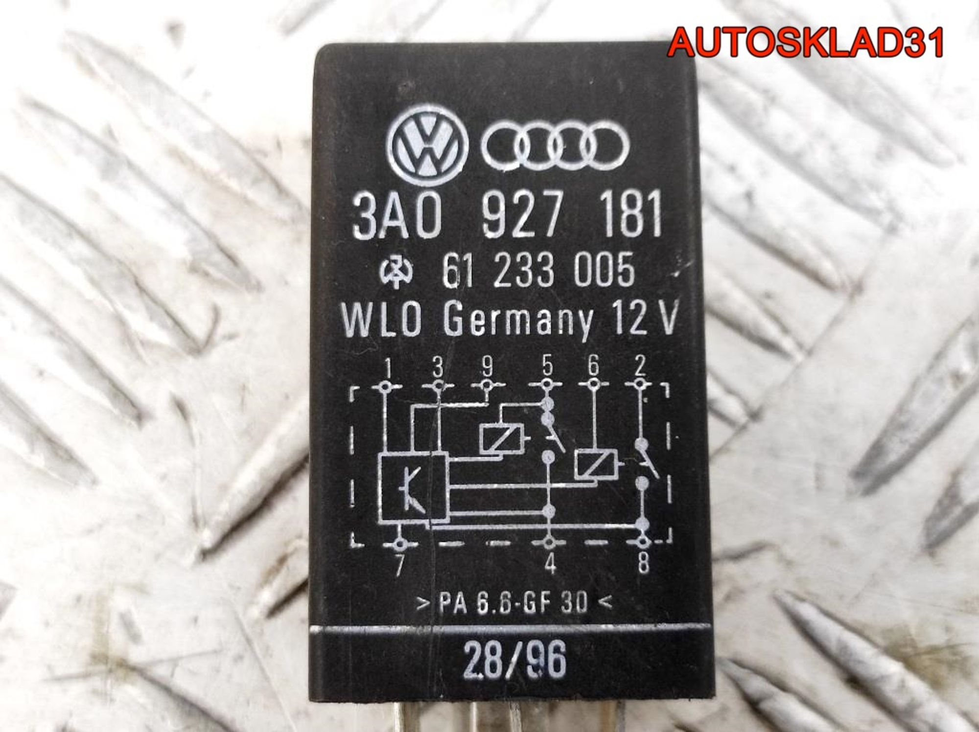 Реле стартера №175 Audi A3 8L 3A0927181, 1200 рублей, Дубовое