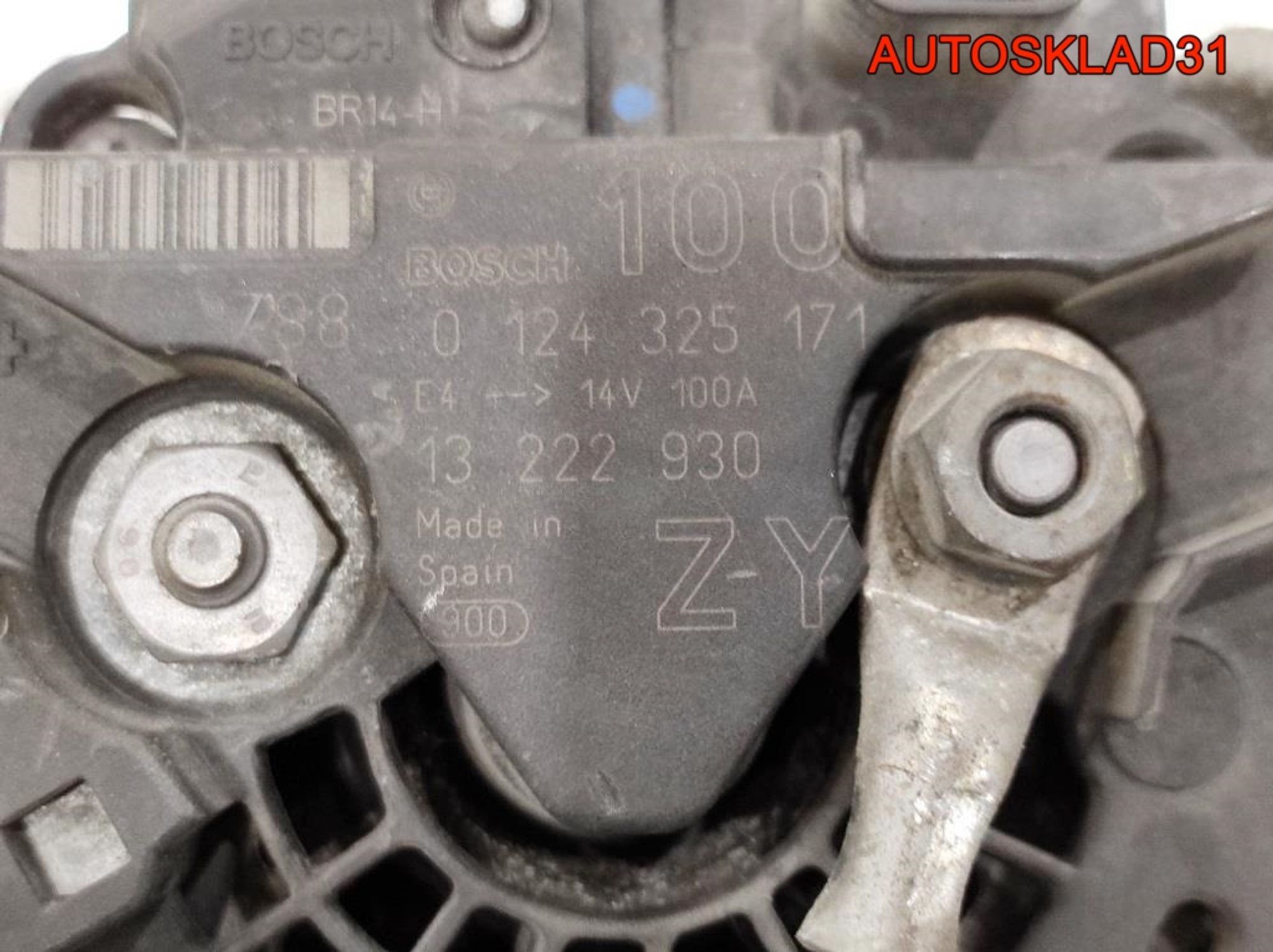 Генератор 100A Opel Corsa D 1,4 Бензин 13222930 (Р), 4500 рублей, Дубовое