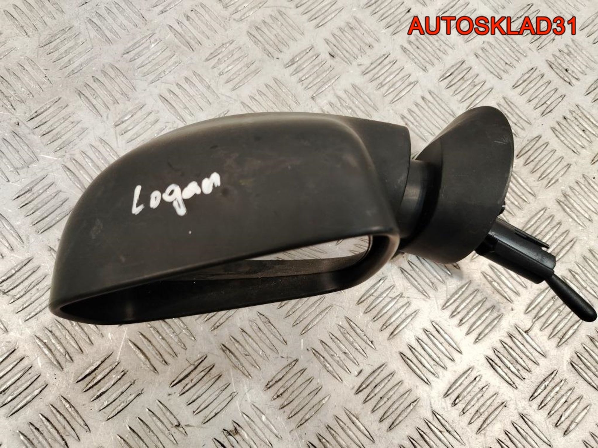 Зеркало левое механическое Renault Logan 8200965091, 1000 рублей, Дубовое
