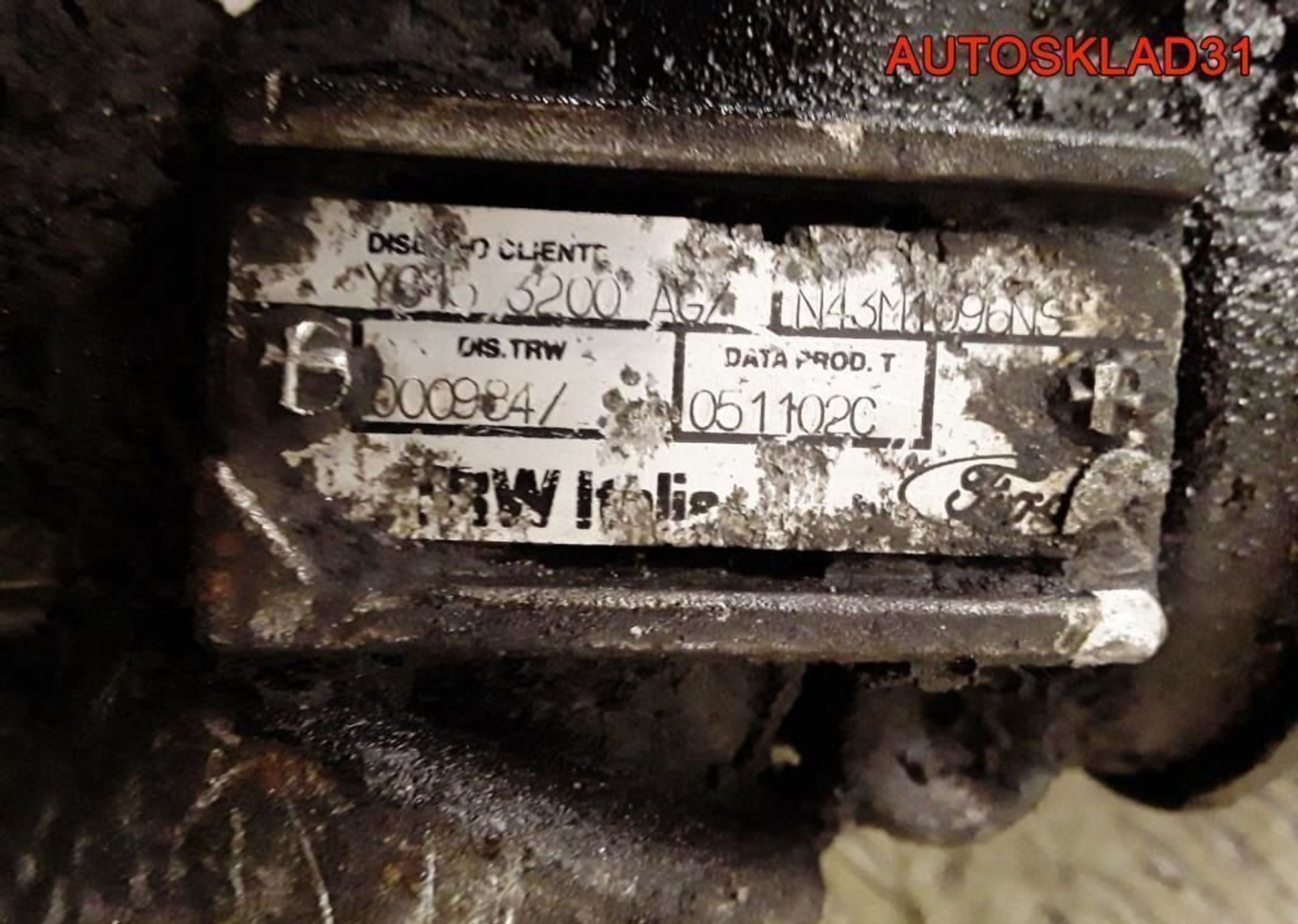 Рейка рулевая Ford 2000-2006 год YC153200AG, 11000 рублей, Дубовое