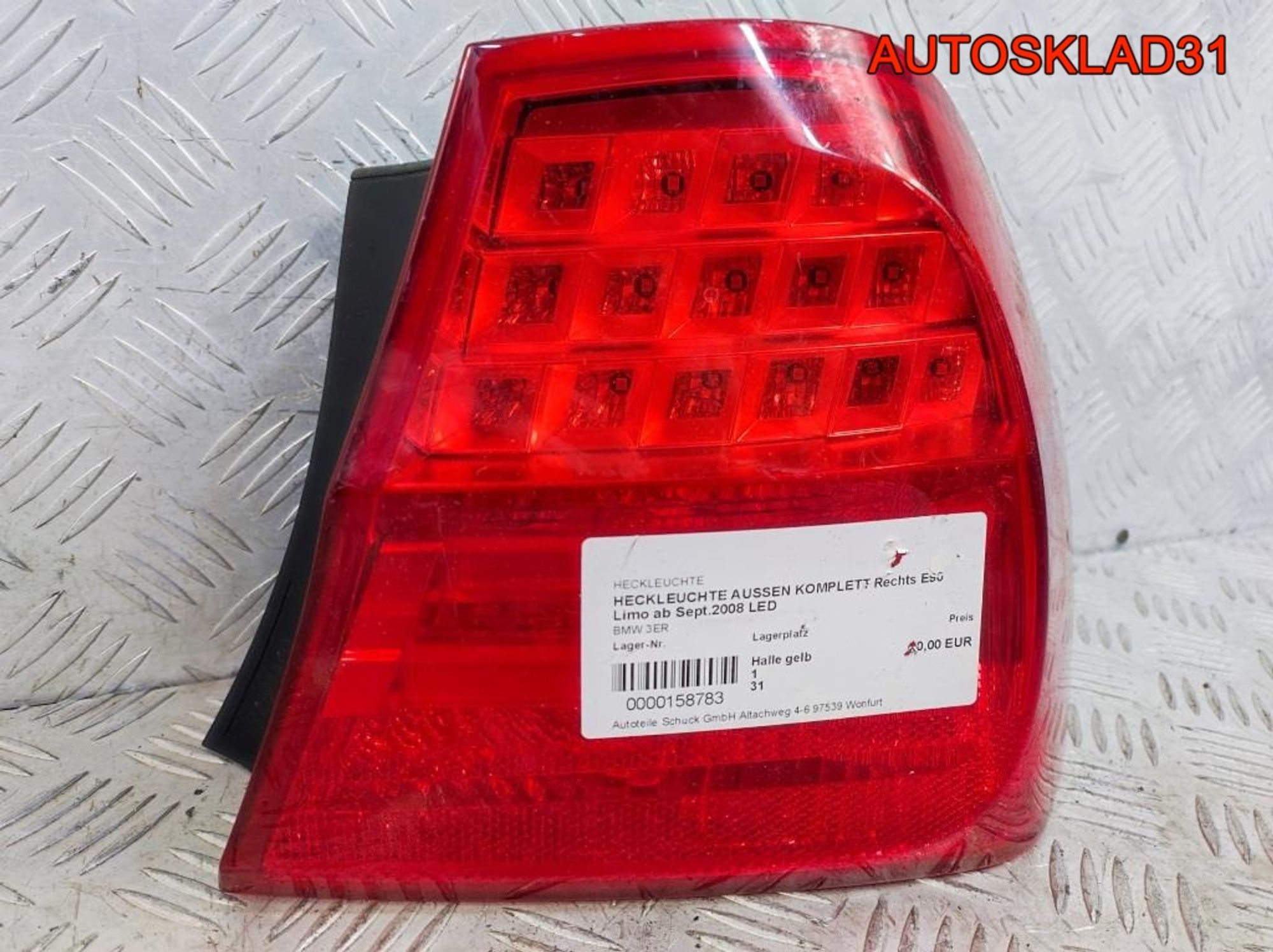 Фонарь задний наружный правый BMW E90 63214871732, 9400 рублей, Дубовое