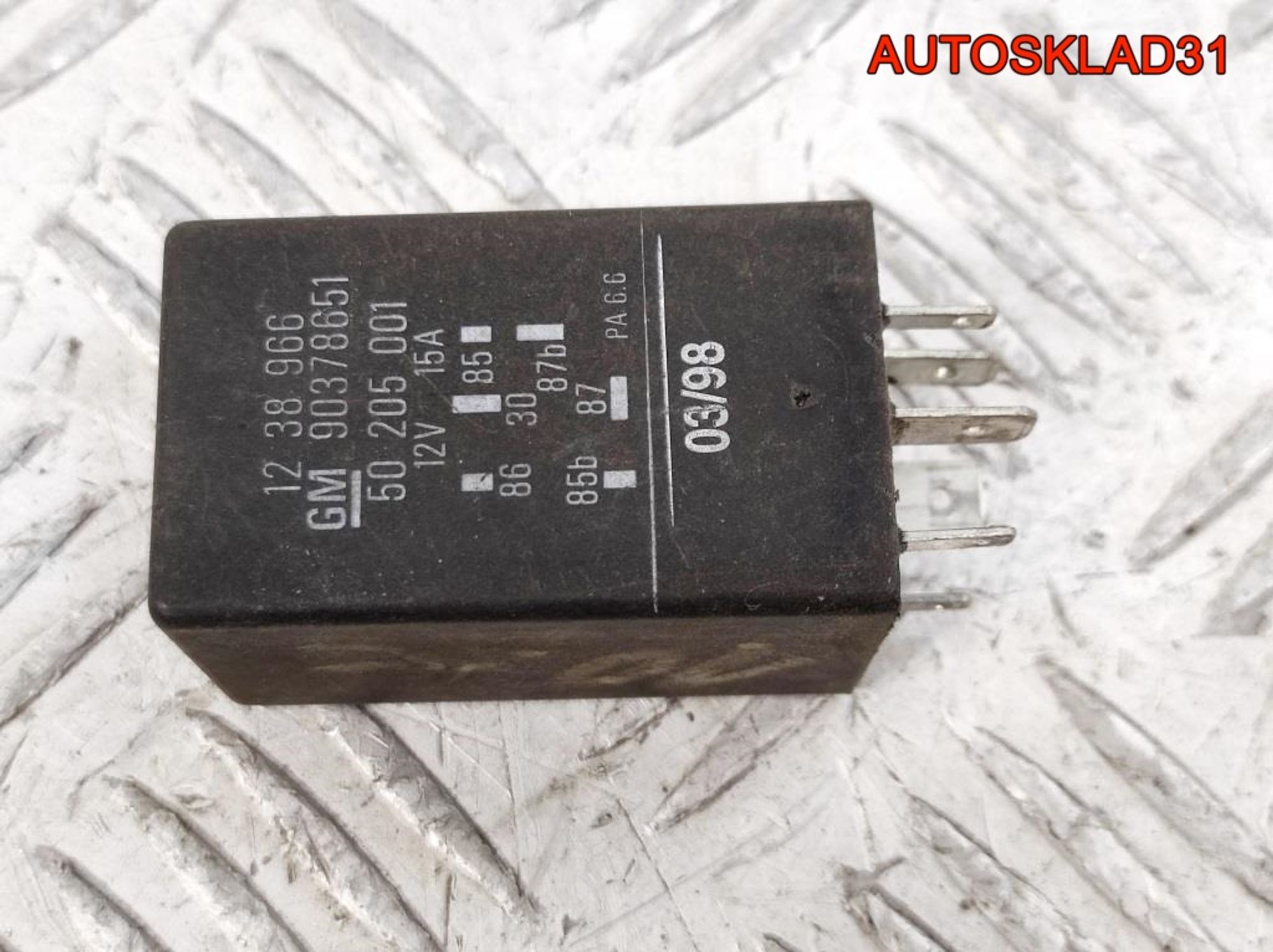 Реле бензонасоса Opel Astra F 1238966, 1000 рублей, Дубовое