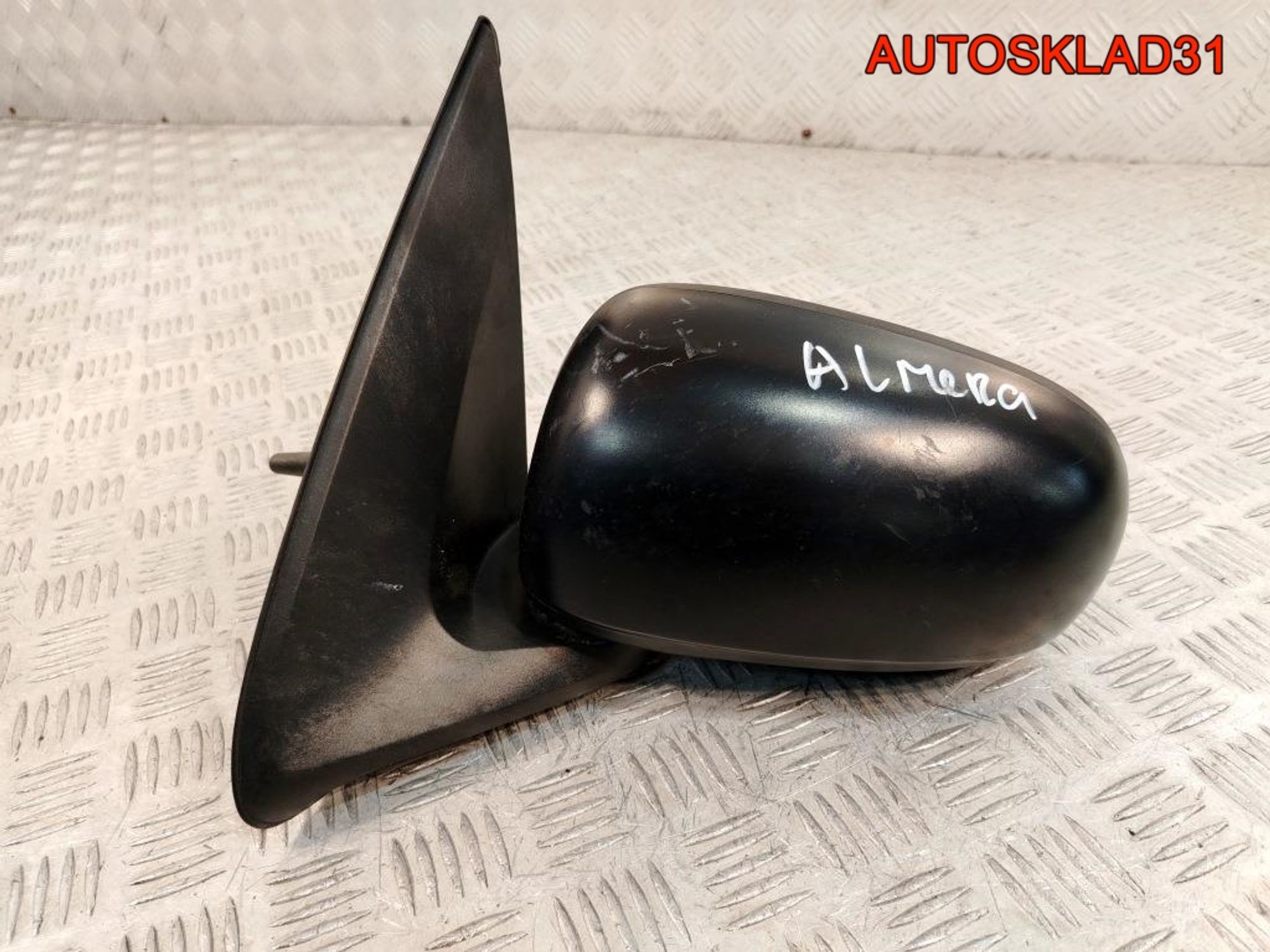 Зеркало левое механическое Nissan Almera N16 96302BN000, 1500 рублей, Дубовое