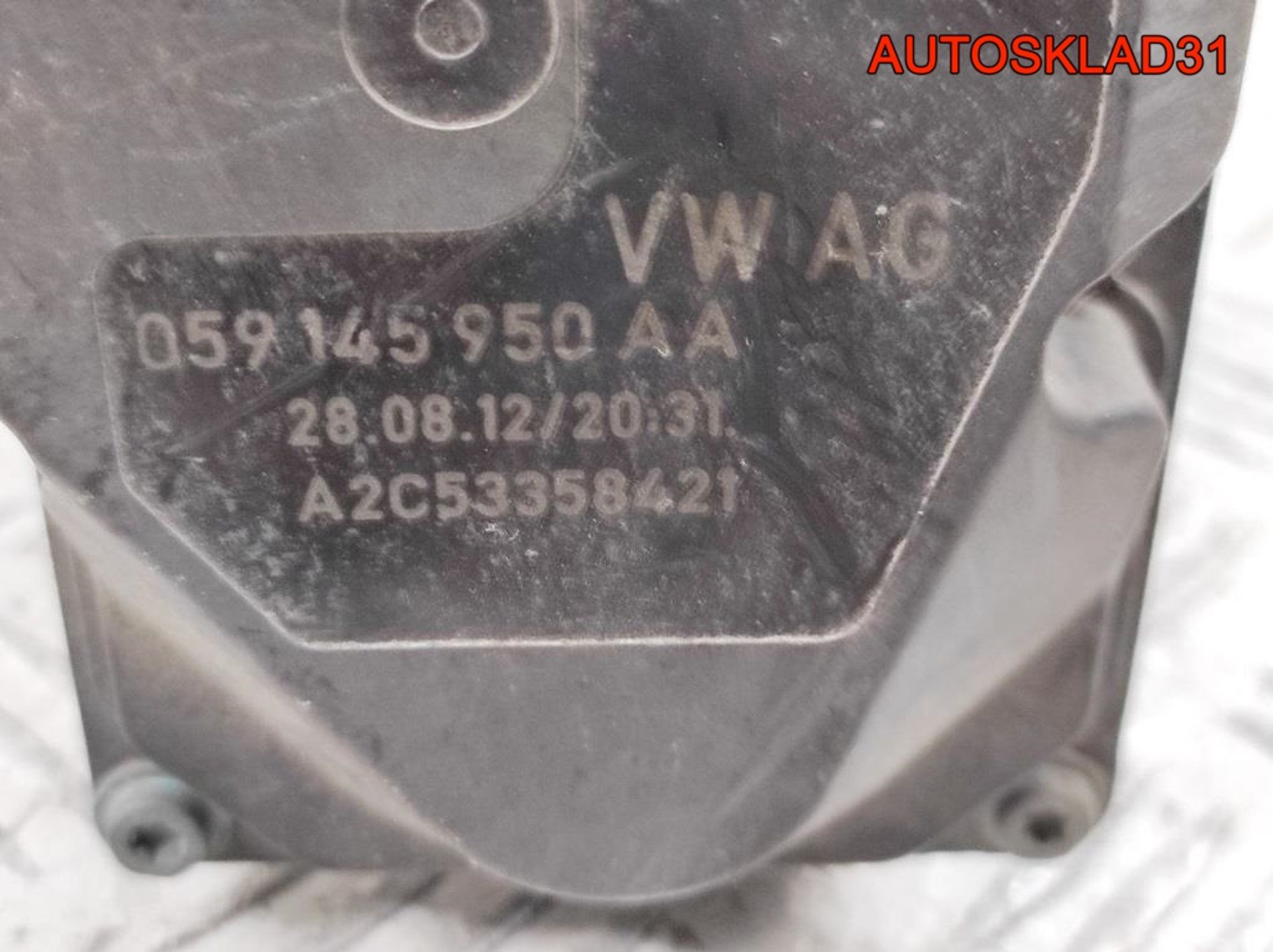 Заслонка дроссельная Audi A6 C7 4G 3,0 CDU 059145950AA, 1700 рублей, Дубовое
