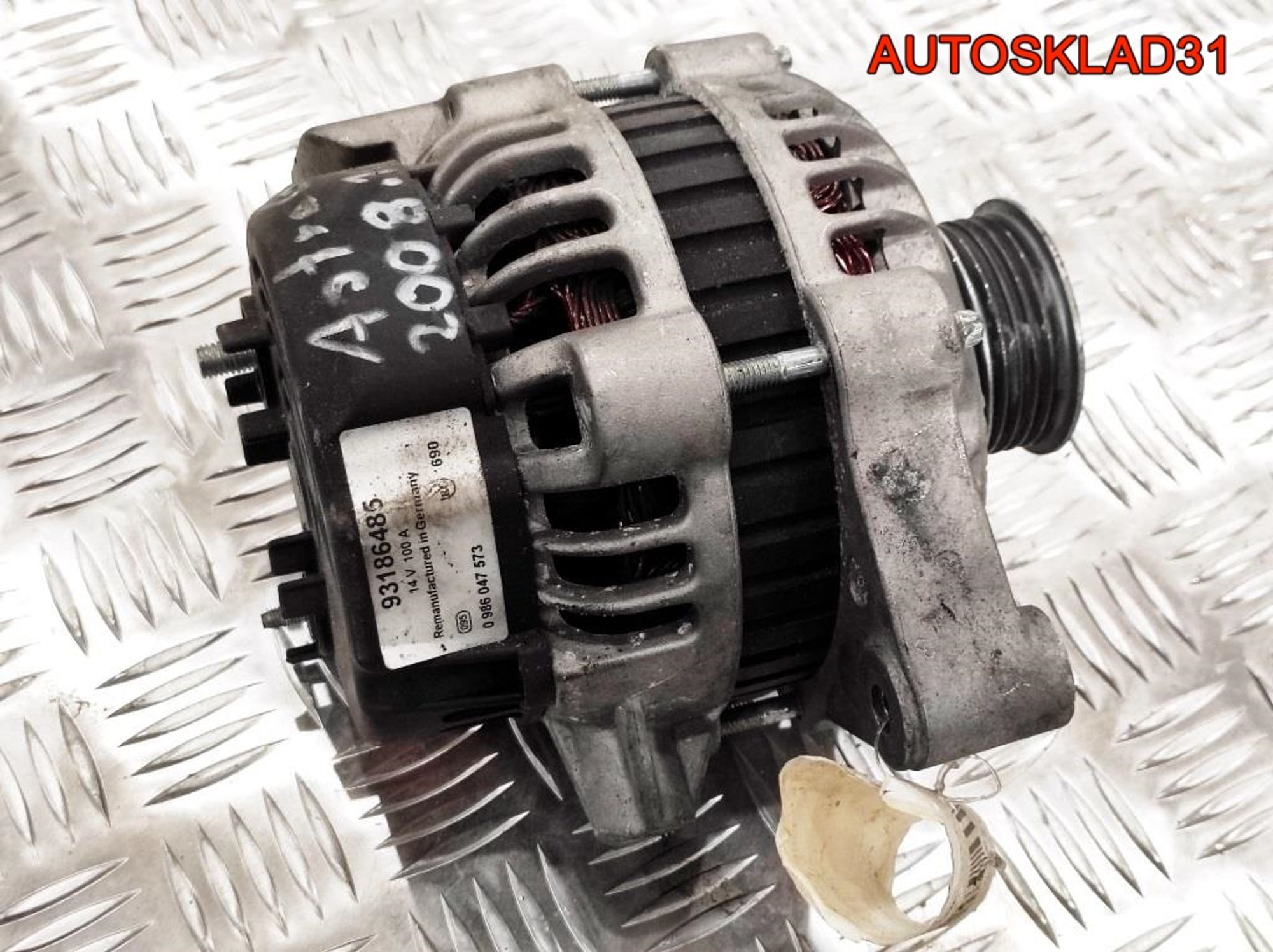 Генератор 100A Opel Astra G 1,6 Бензин 93186485 (Р), 4500 рублей, Дубовое