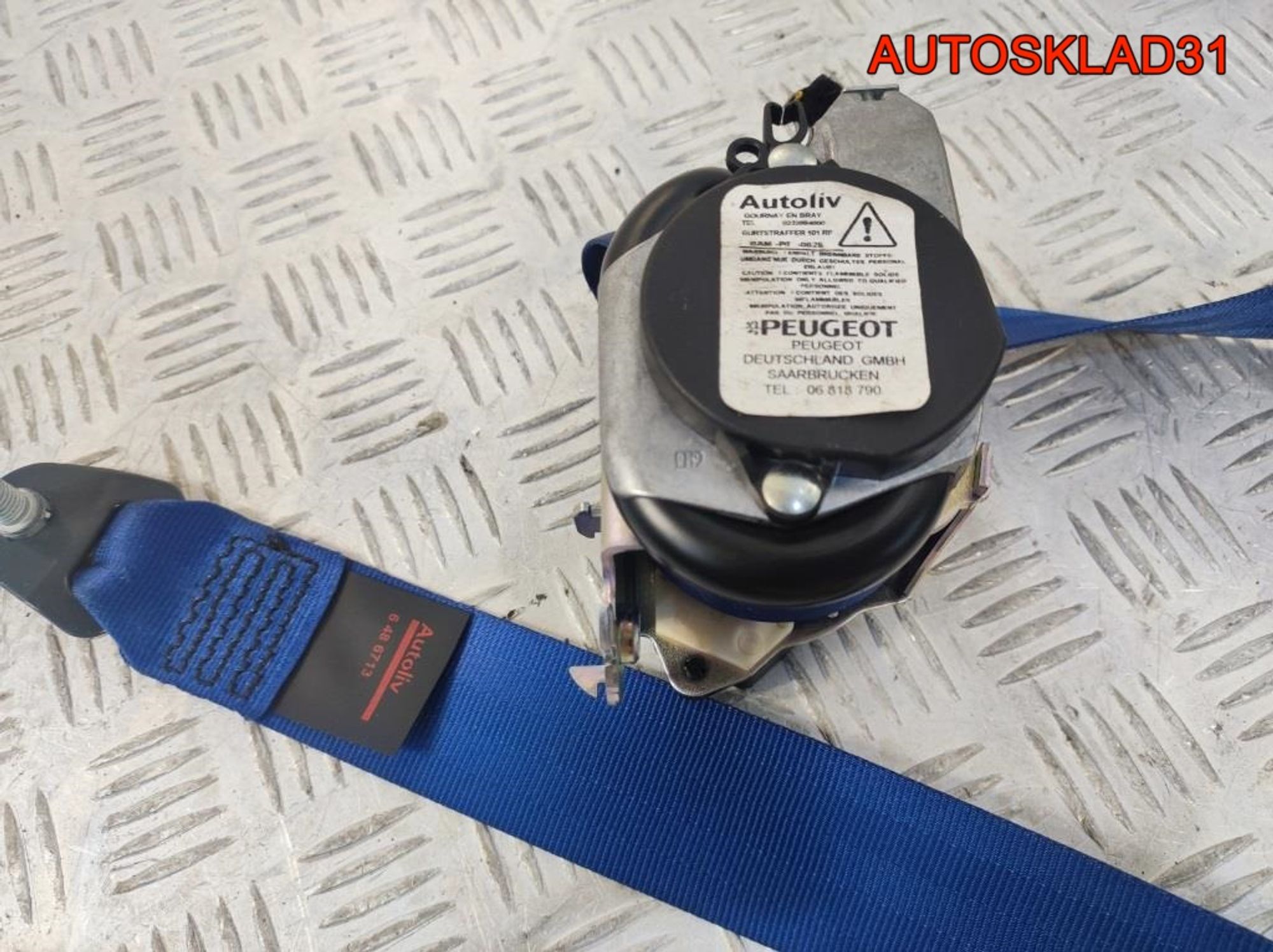 Ремень безопасности передний левый Peugeot 208, 4100 рублей, Дубовое