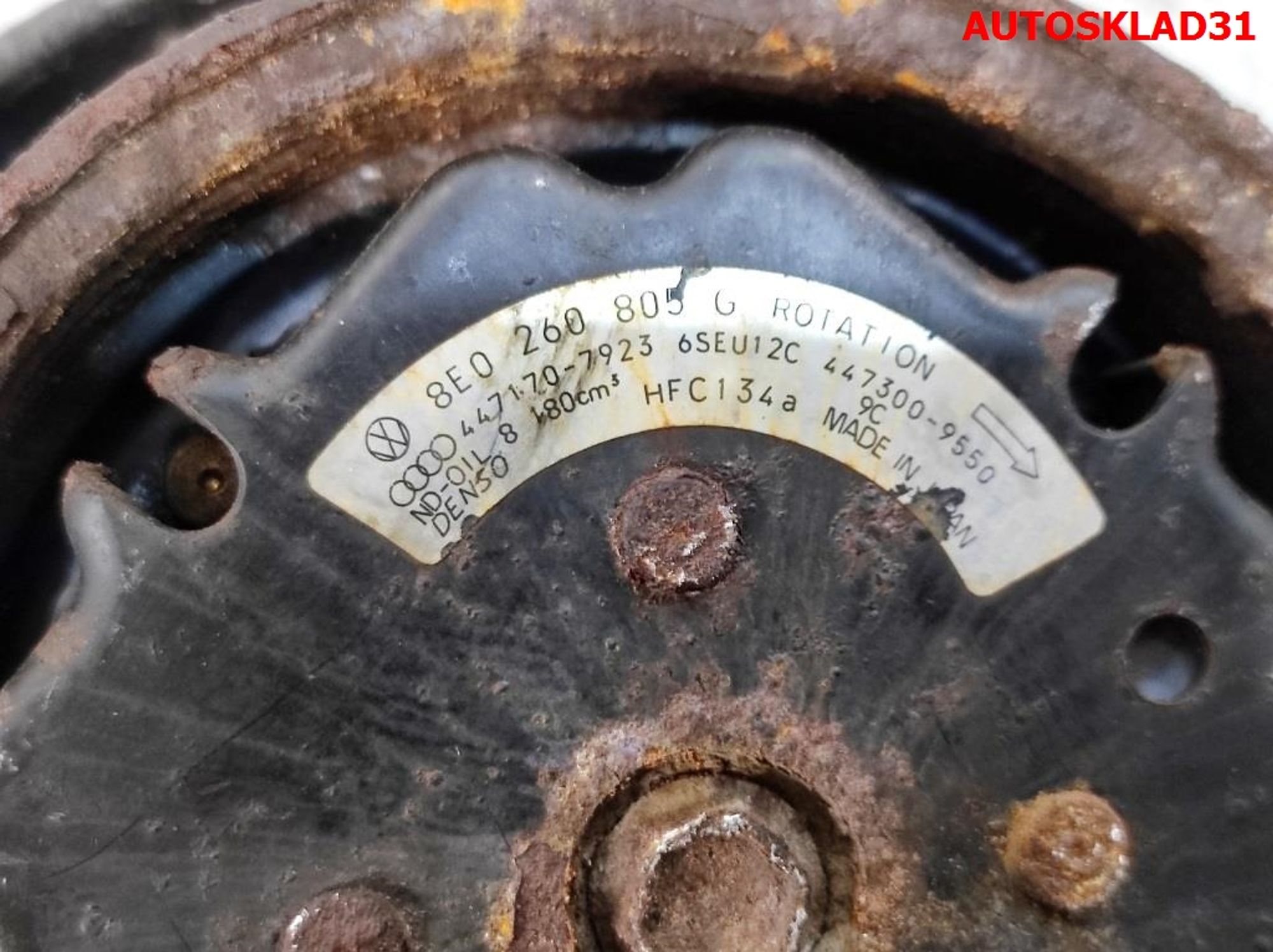 Компрессор кондиционера Audi A4 B6 2,0 ALT Бензин 8E0260805G, 12000 рублей, Дубовое