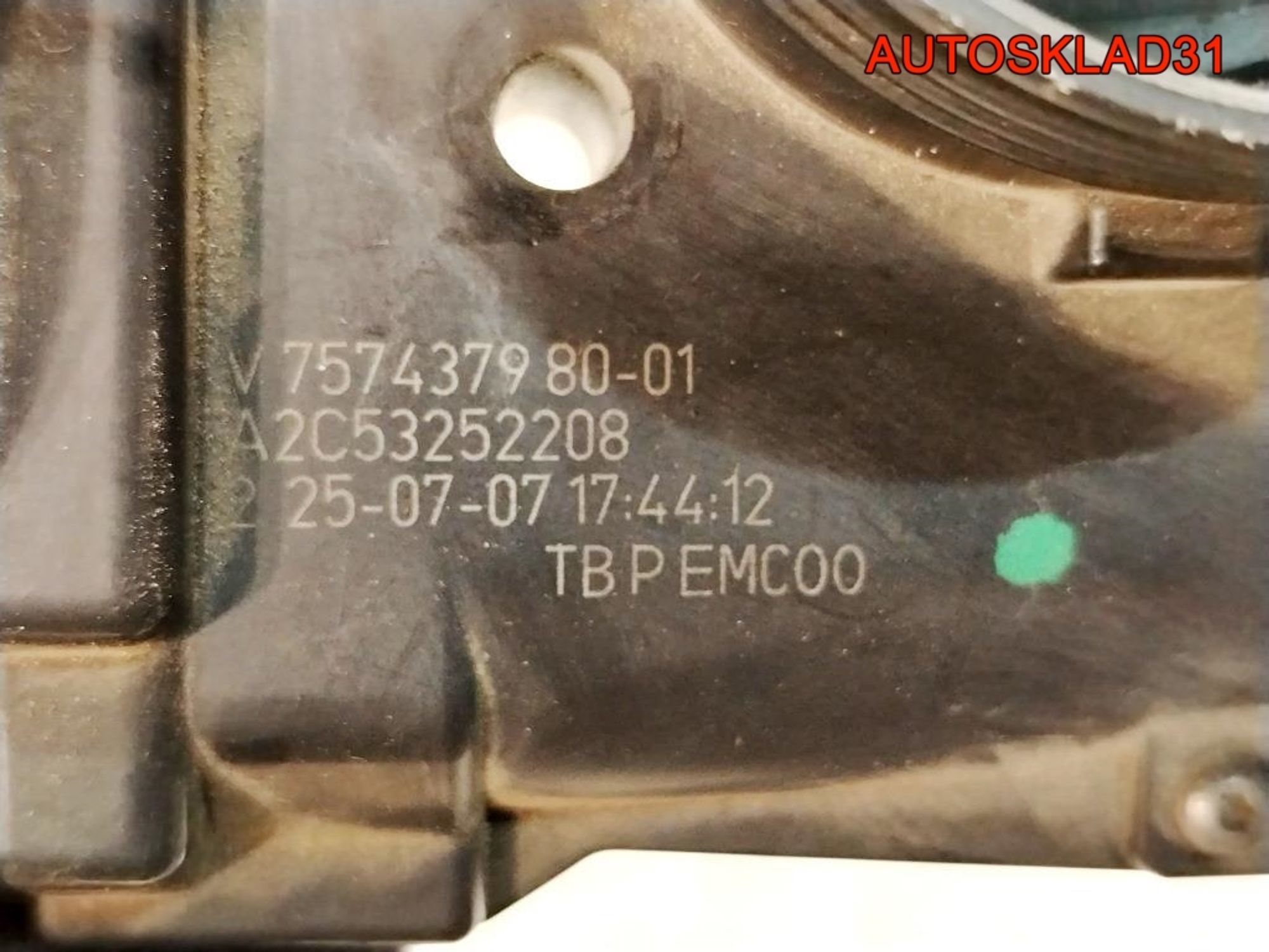 Заслонка дроссельная Peugeot 207 1,6 Бензин 
V75743798001, 3500 рублей, Дубовое