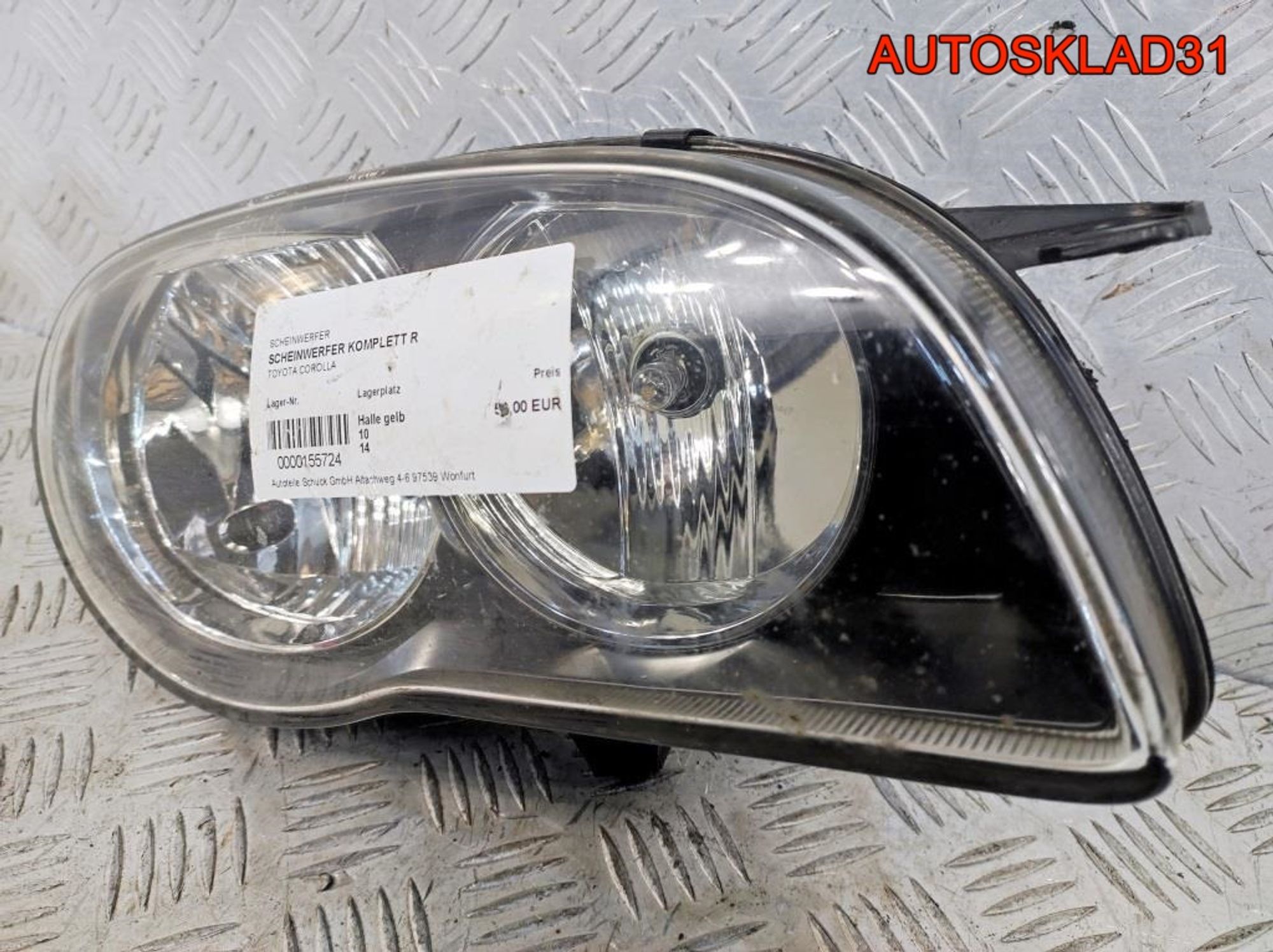 Фара правая Toyota Corolla E11 10077126, 4900 рублей, Дубовое