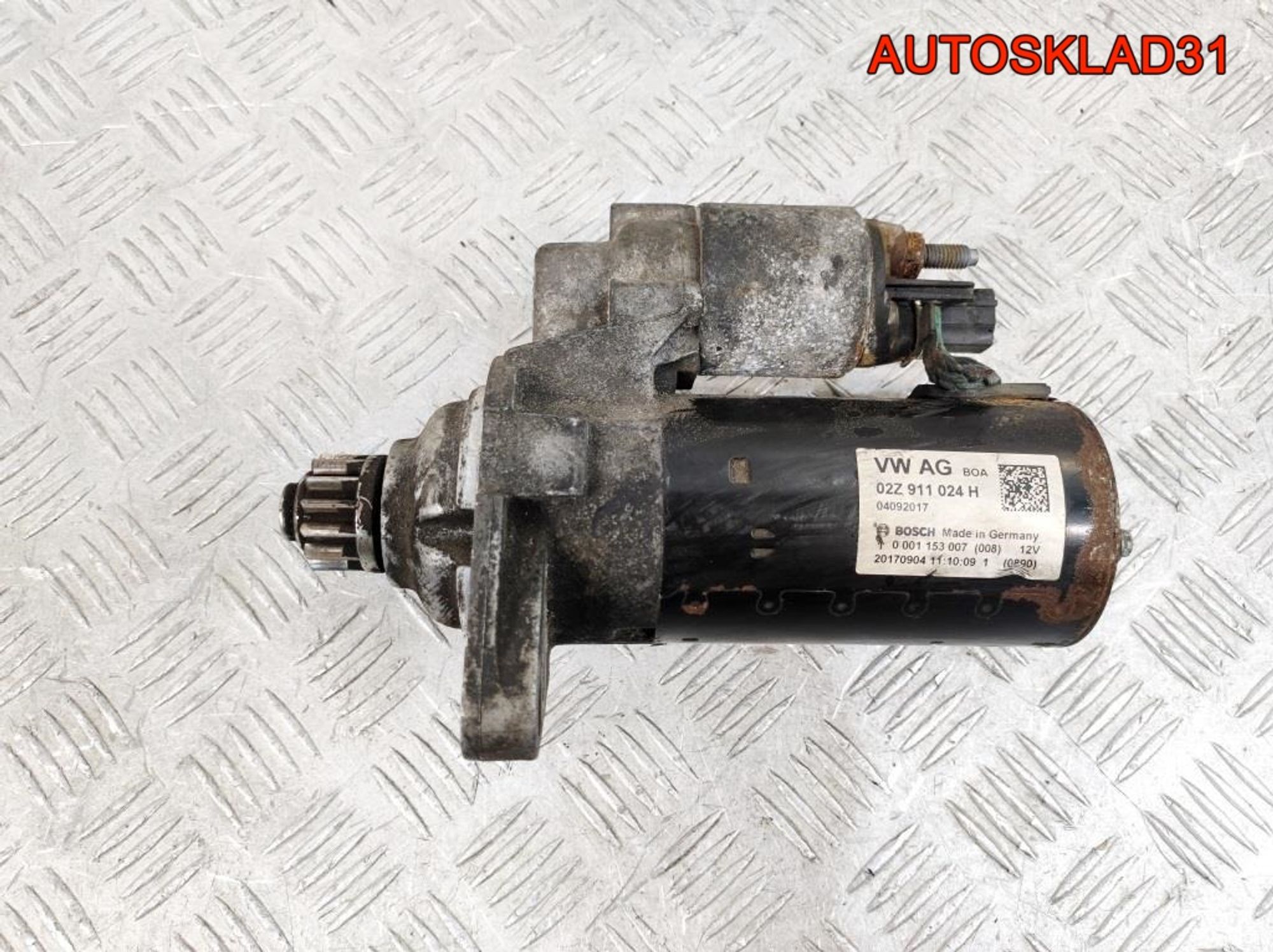 Стартер Volkswagen Passat B6 2,0 Дизель 02Z911024H, 4000 рублей, Дубовое