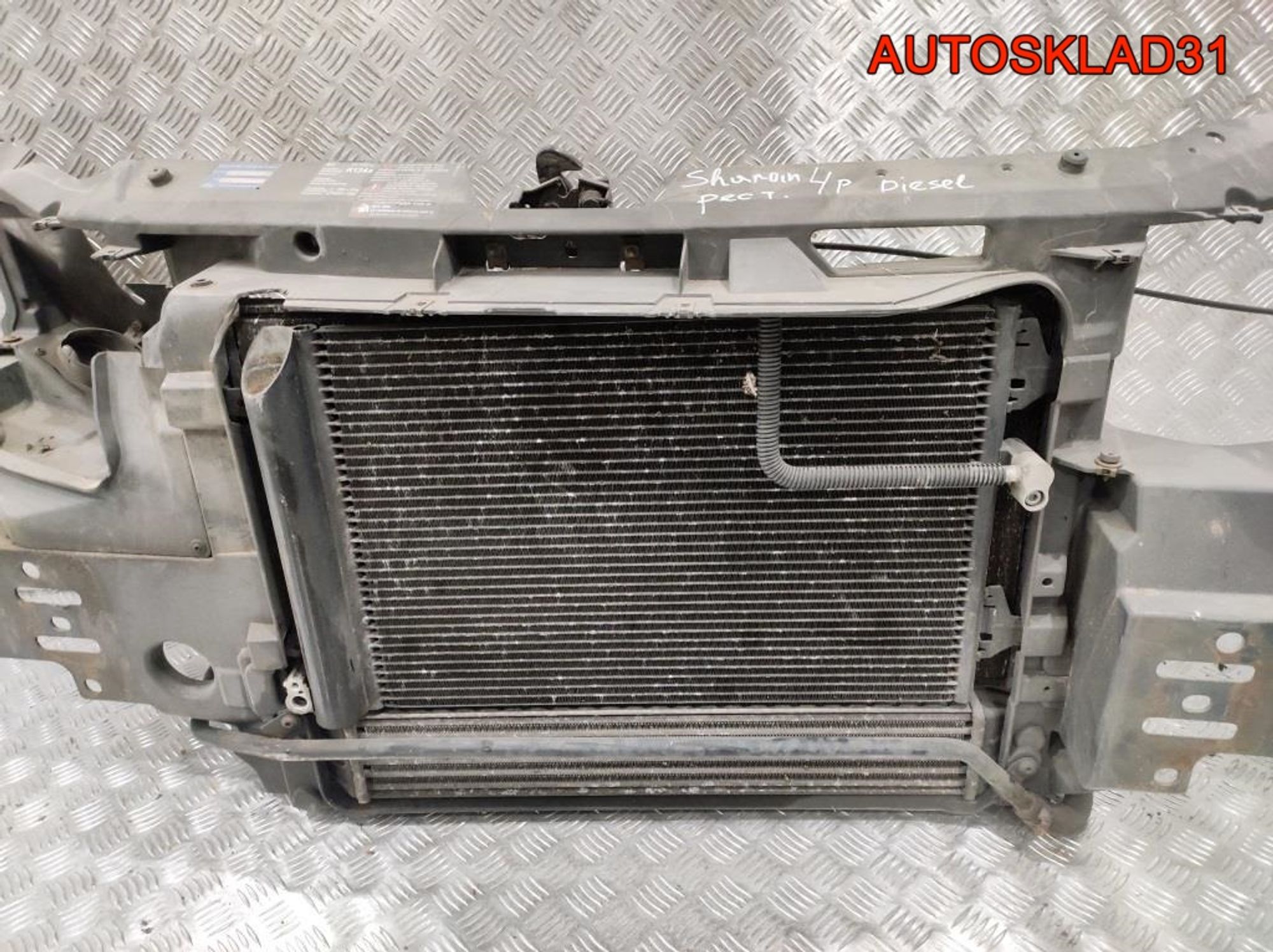 Панель передняя в сборе VW Sharan 1 Рест Дизель 7M3805598S, 10000 рублей, Дубовое