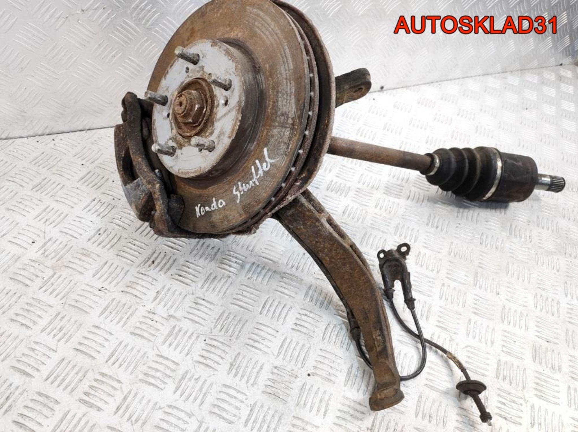 Кулак передний правый в сборе Honda Shuttle 2.3  F23A7, 7000 рублей, Дубовое