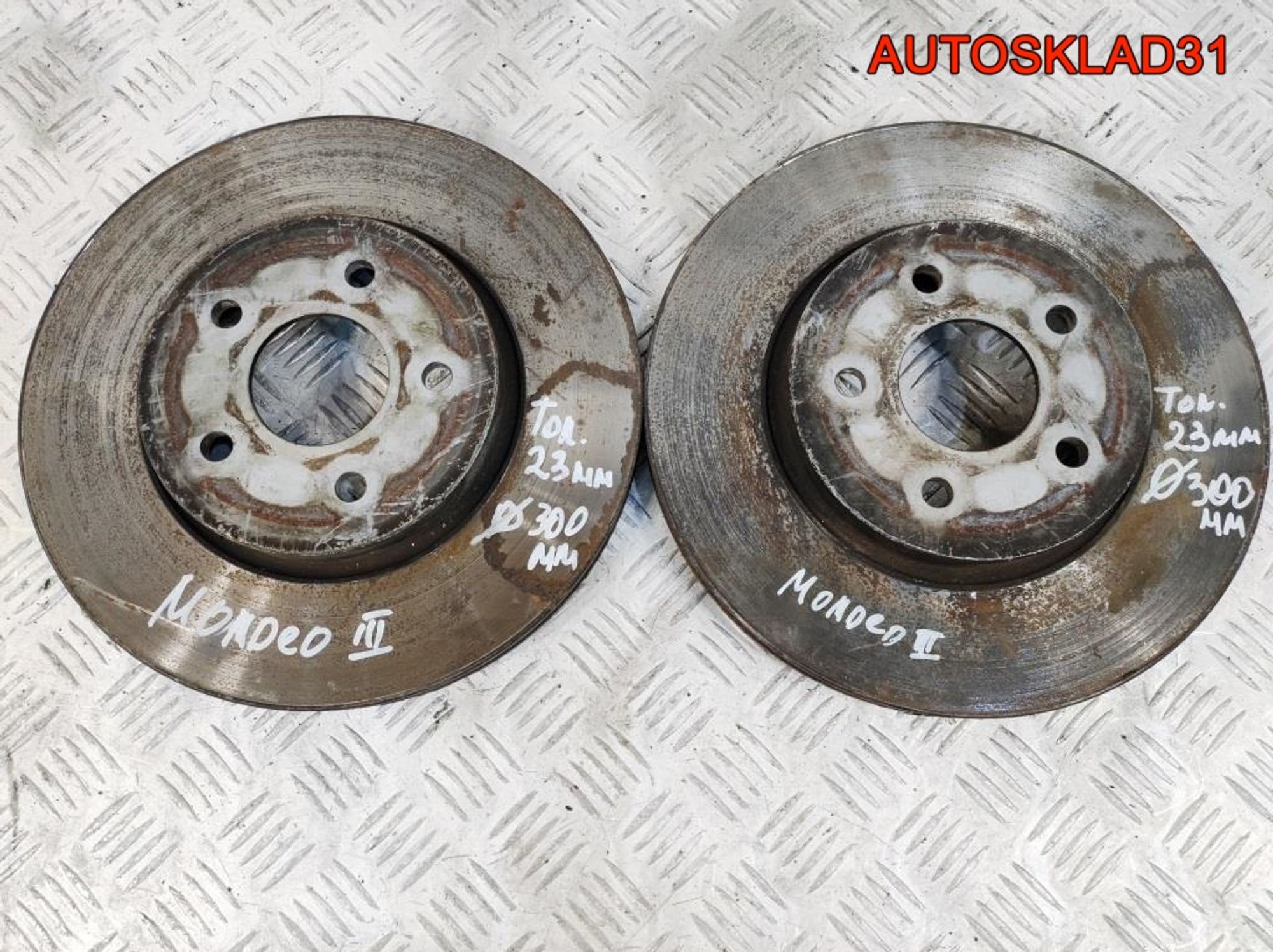 Диск тормозной передний Комплект Ford Mondeo 3, 3300 рублей, Дубовое