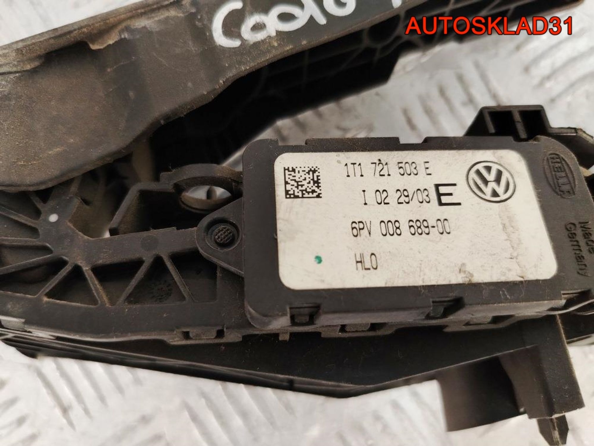 Педаль газа VW Touran 1 2,0 BDJ Дизель 1T1721503E, 6000 рублей, Дубовое
