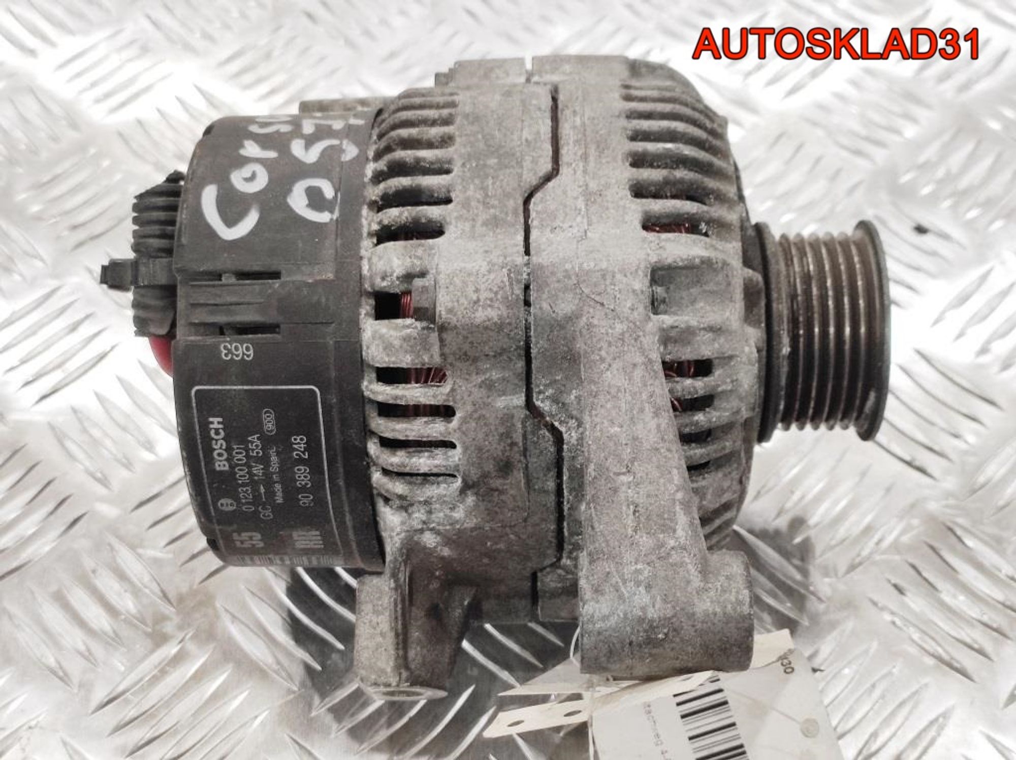 Генератор 55A Opel Corsa B 1,4 Бензин 90389248 (Р), 4000 рублей, Дубовое