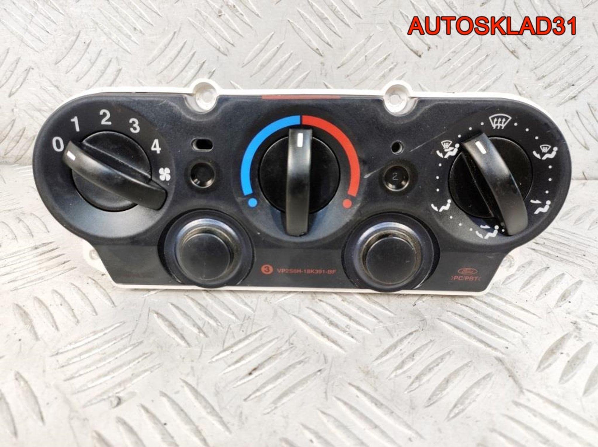 Блок управления отопителем Ford Fiesta 2S6H18549BE, 1300 рублей, Дубовое